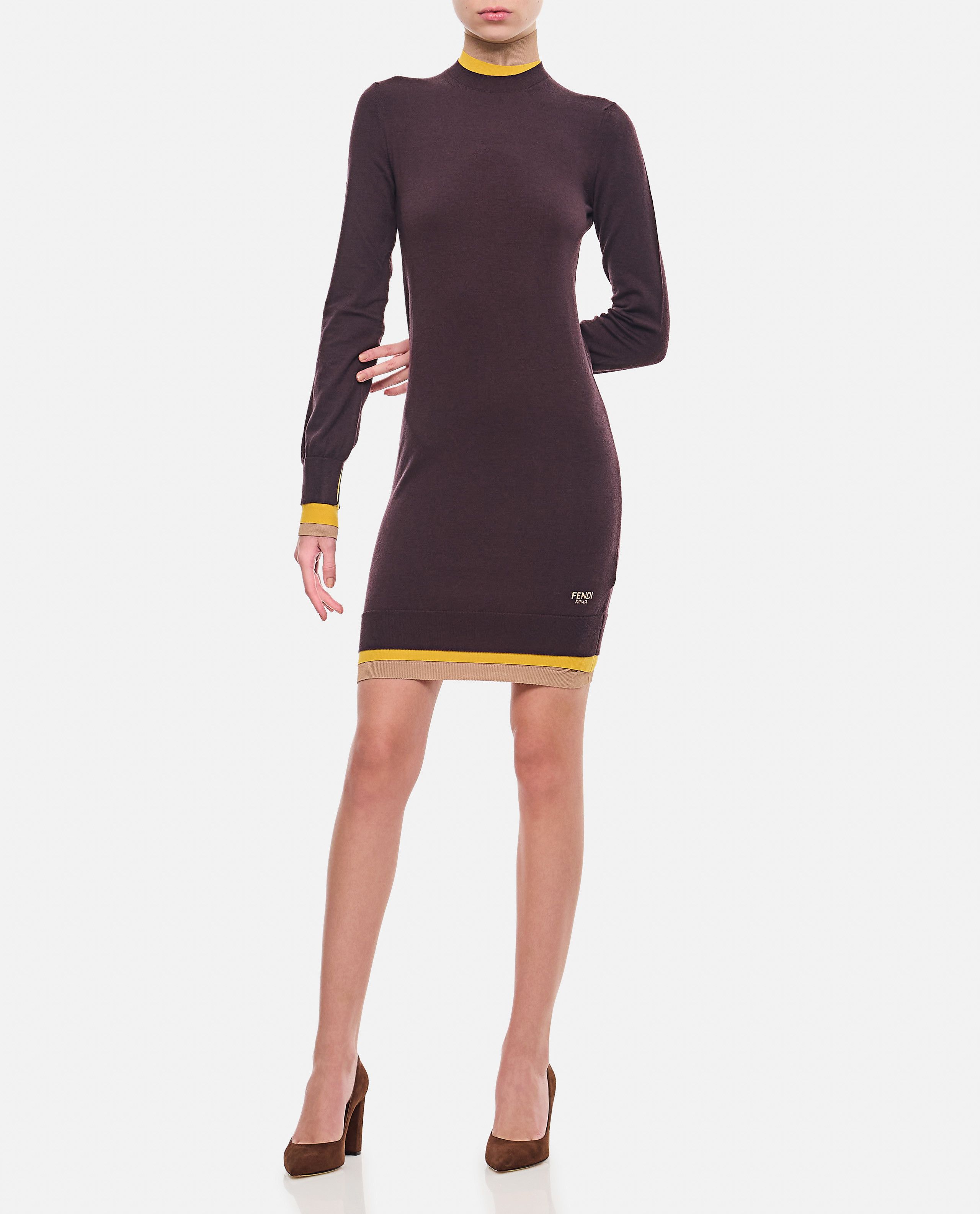 Fendi LAYERING COLOR TRIMS SHORT DRESS Size M / US 6-8 / IT 42-44 - 2 Thumbnail