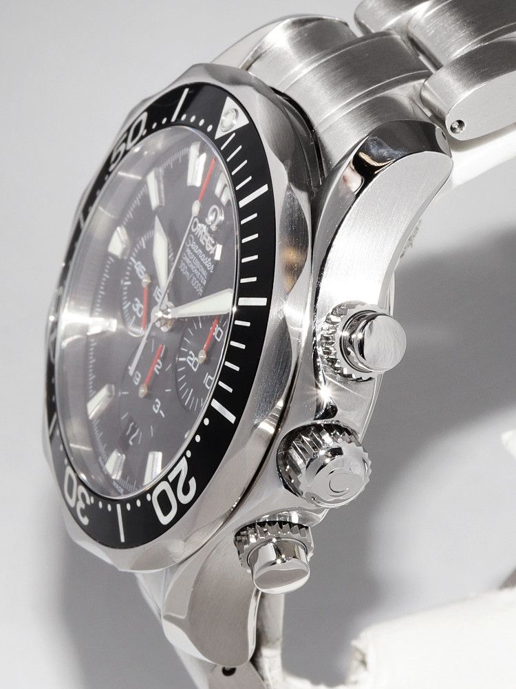 Omega Omega Omega Black Dial Seamaster 300m Professional Chronograph Watch 2594.52 Metal Automatic 2594.52 Size ONE SIZE - 3 Thumbnail