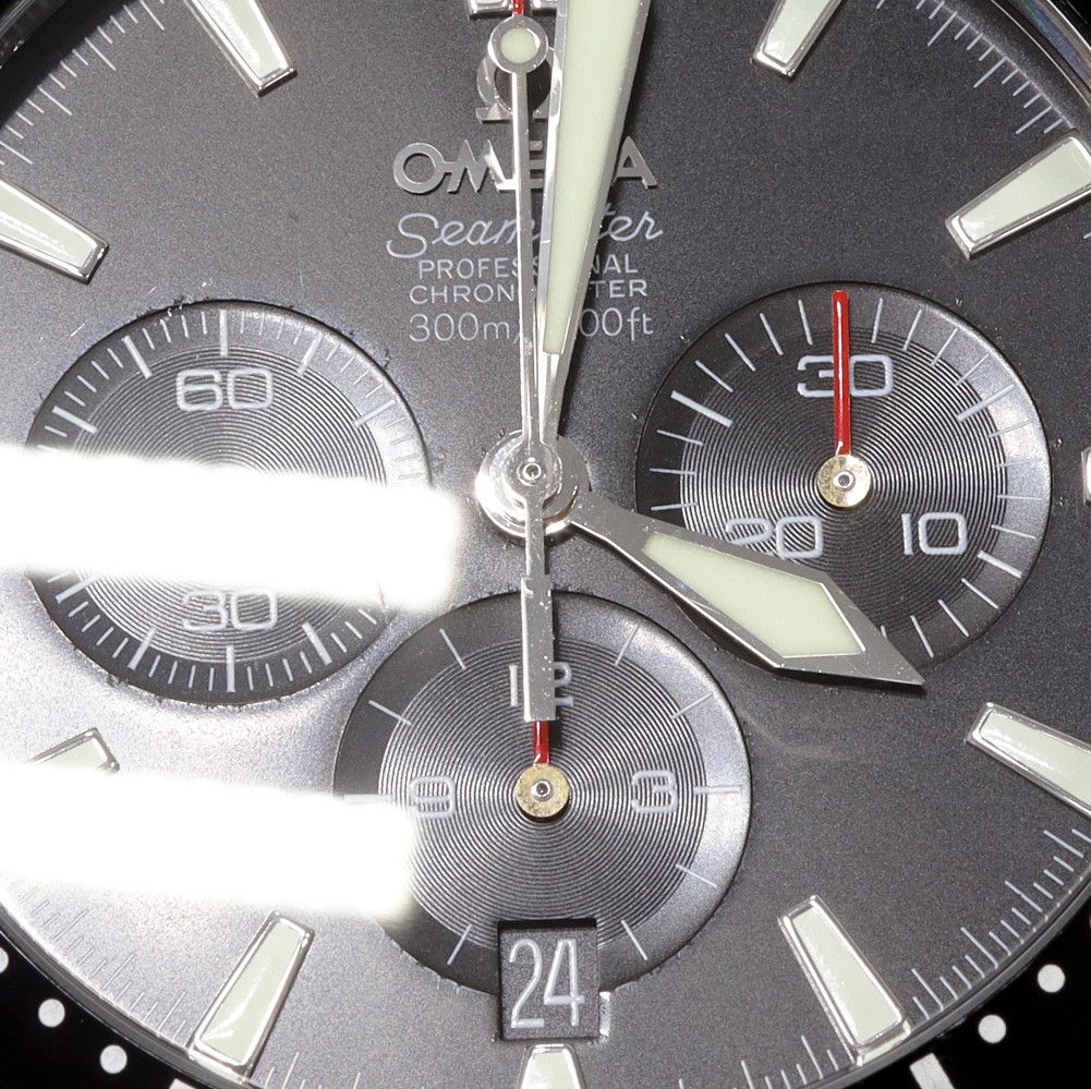 Omega Omega Omega Black Dial Seamaster 300m Professional Chronograph Watch 2594.52 Metal Automatic 2594.52 Size ONE SIZE - 6 Thumbnail