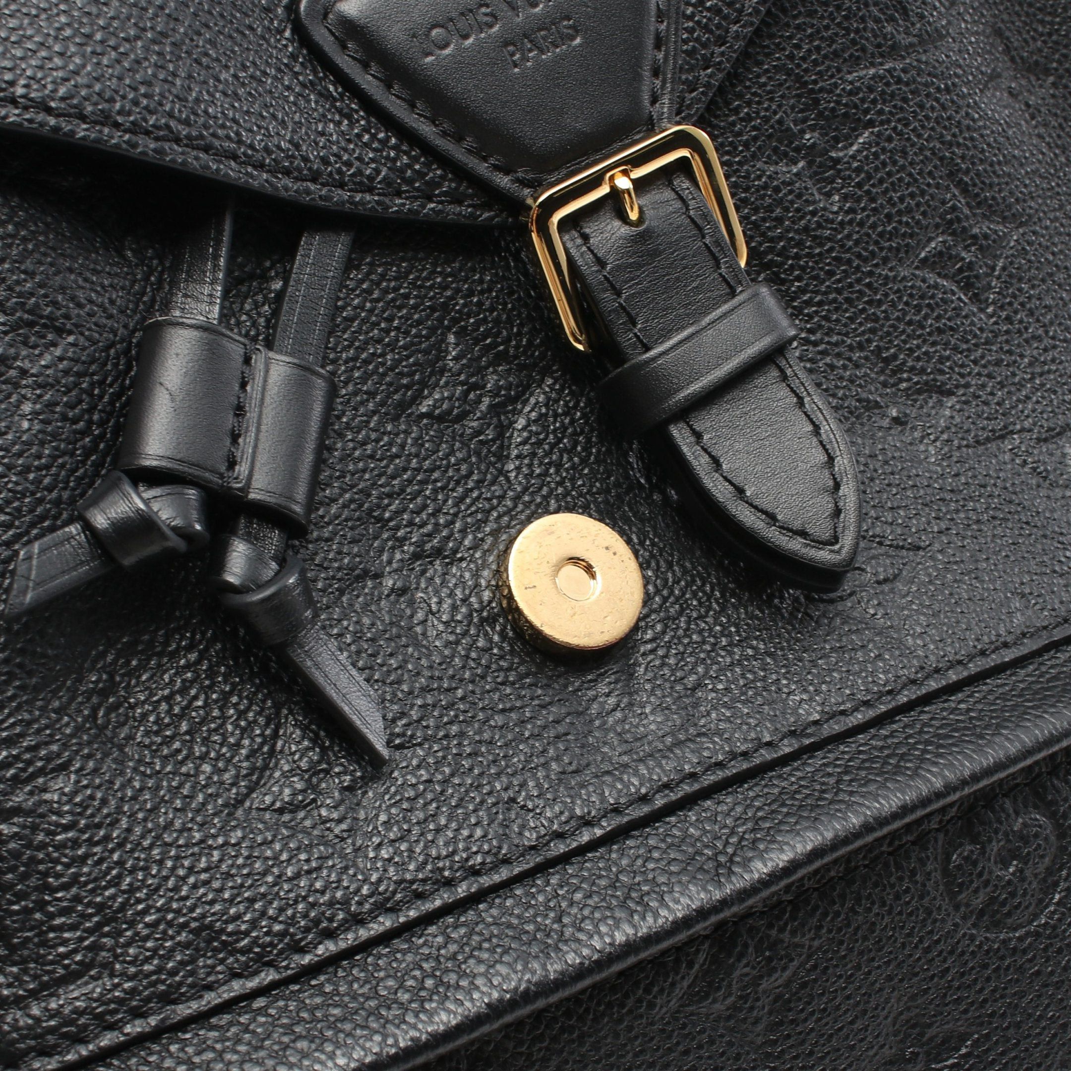 Louis Vuitton Louis Vuitton Montsouris Pm Monogram Empreinte Noir Backpack Rucksack Leather Black Size ONE SIZE - 9 Thumbnail