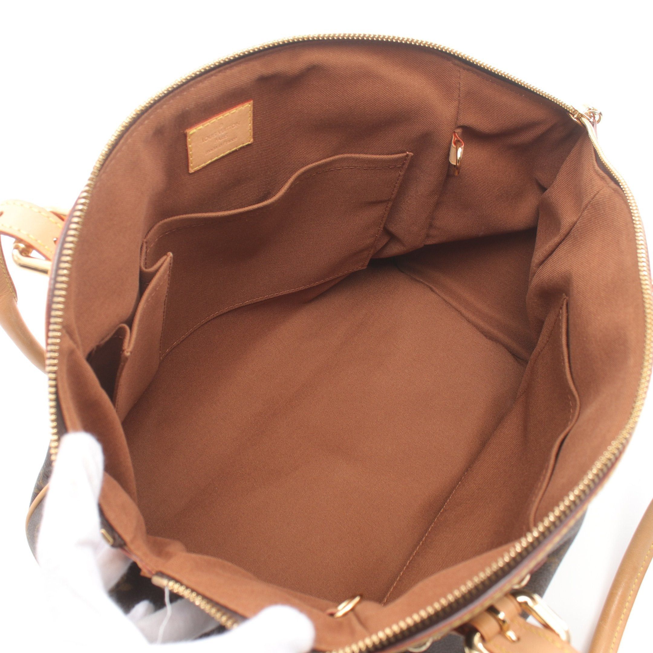 Louis Vuitton Louis Vuitton Tivoli Gm Monogram Handbag Leather Brown Size ONE SIZE - 3 Thumbnail
