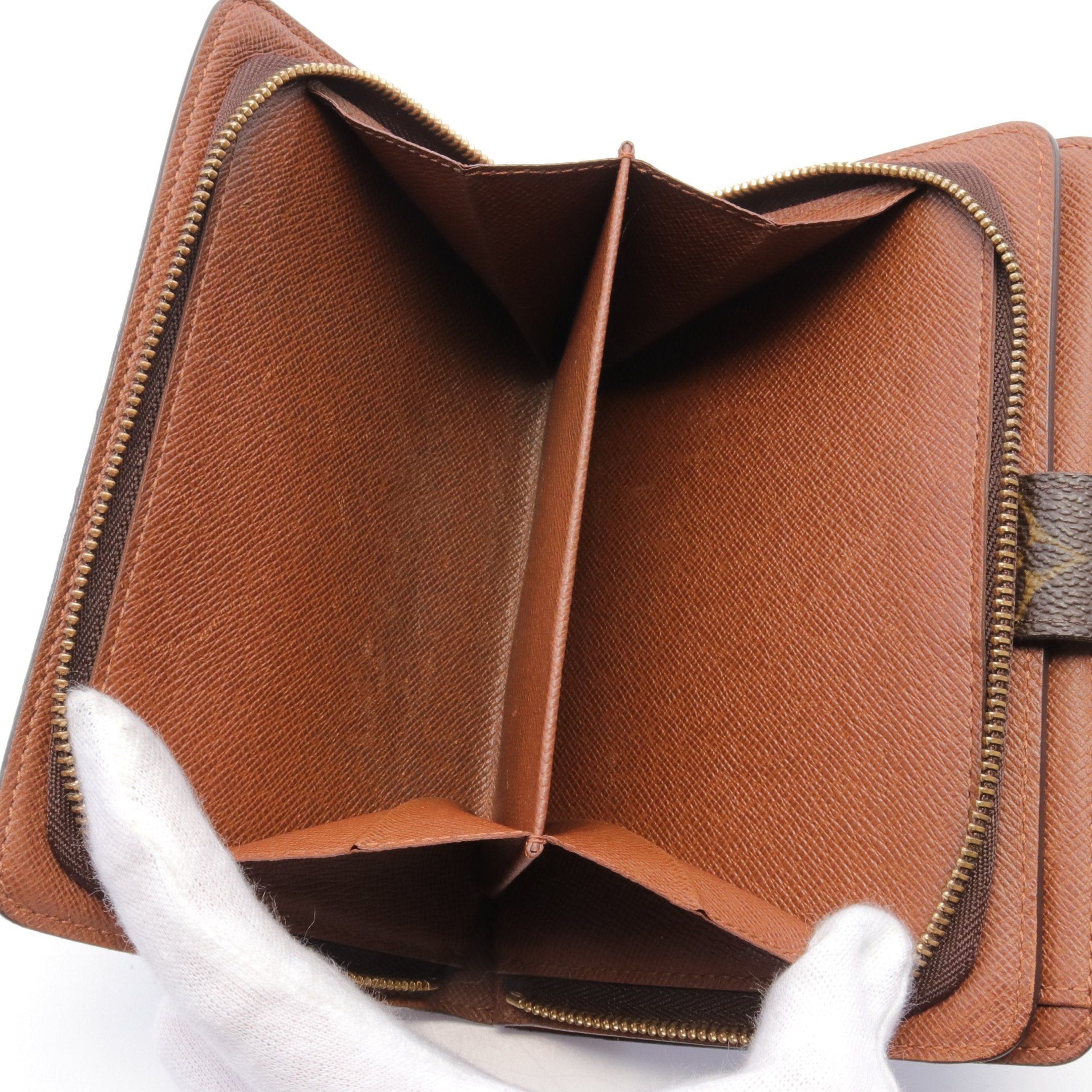 Louis Vuitton Louis Vuitton Porto Papier Zip Monogram Bi-Fold Wallet Brown Size ONE SIZE - 6 Thumbnail