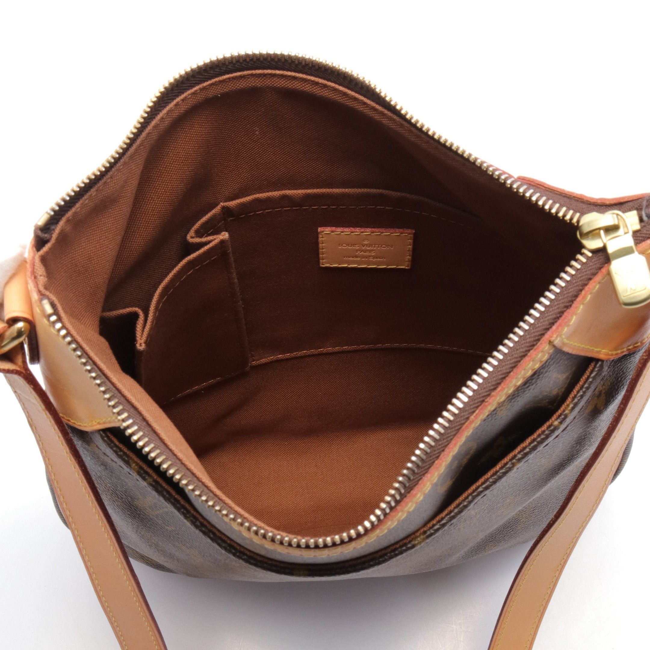 Louis Vuitton Louis Vuitton Odeon Pm Monogram Shoulder Bag Leather Brown Size ONE SIZE - 3 Thumbnail