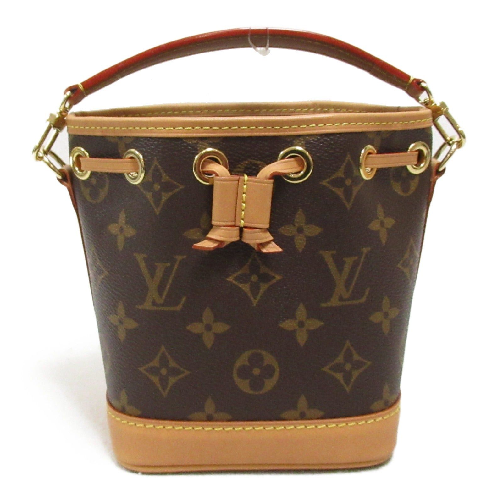 Louis Vuitton Louis Vuitton Nano Noe Shoulder Bag Coated Canvas Monogram Brown Size ONE SIZE - 2 Thumbnail