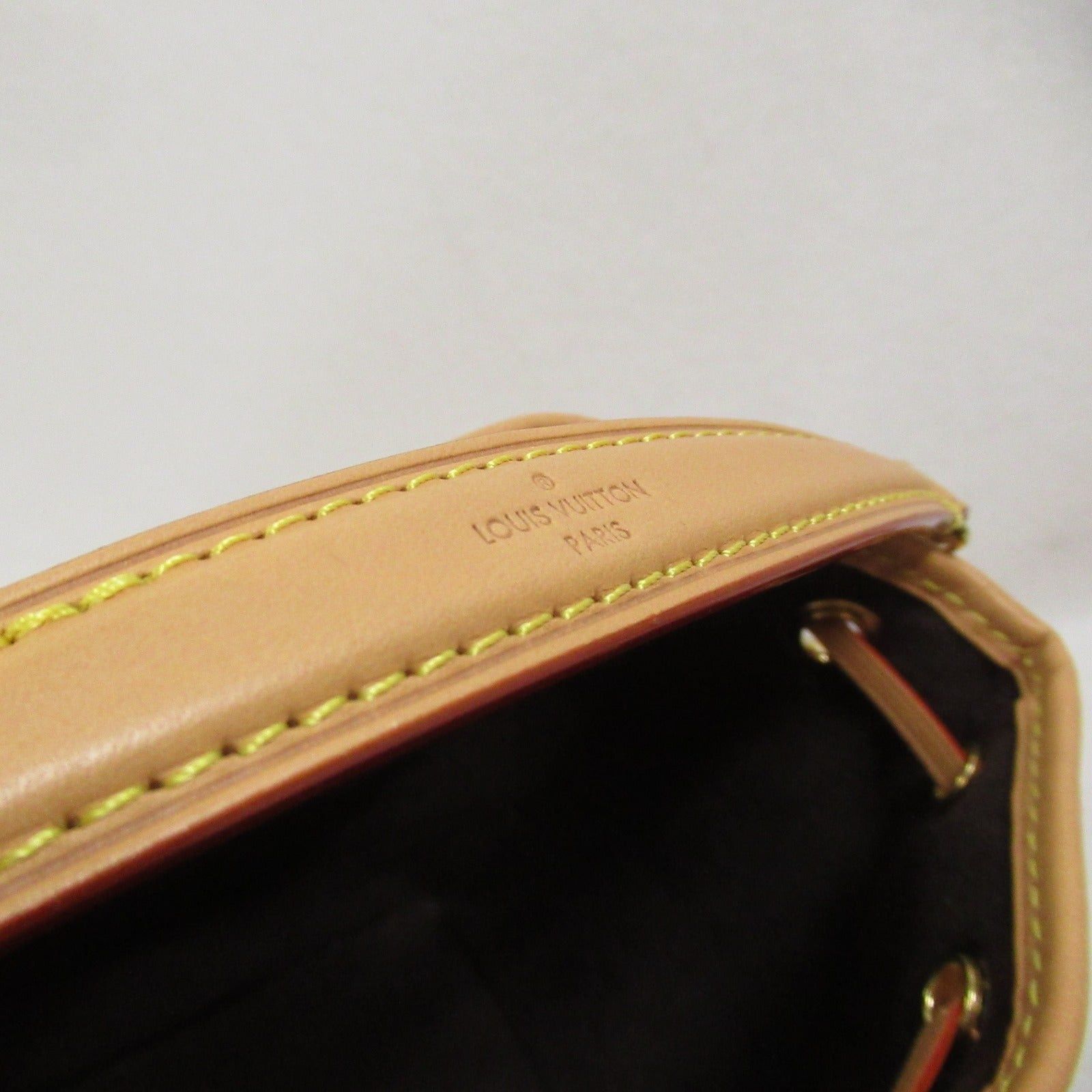 Louis Vuitton Louis Vuitton Nano Noe Shoulder Bag Coated Canvas Monogram Brown Size ONE SIZE - 6 Thumbnail