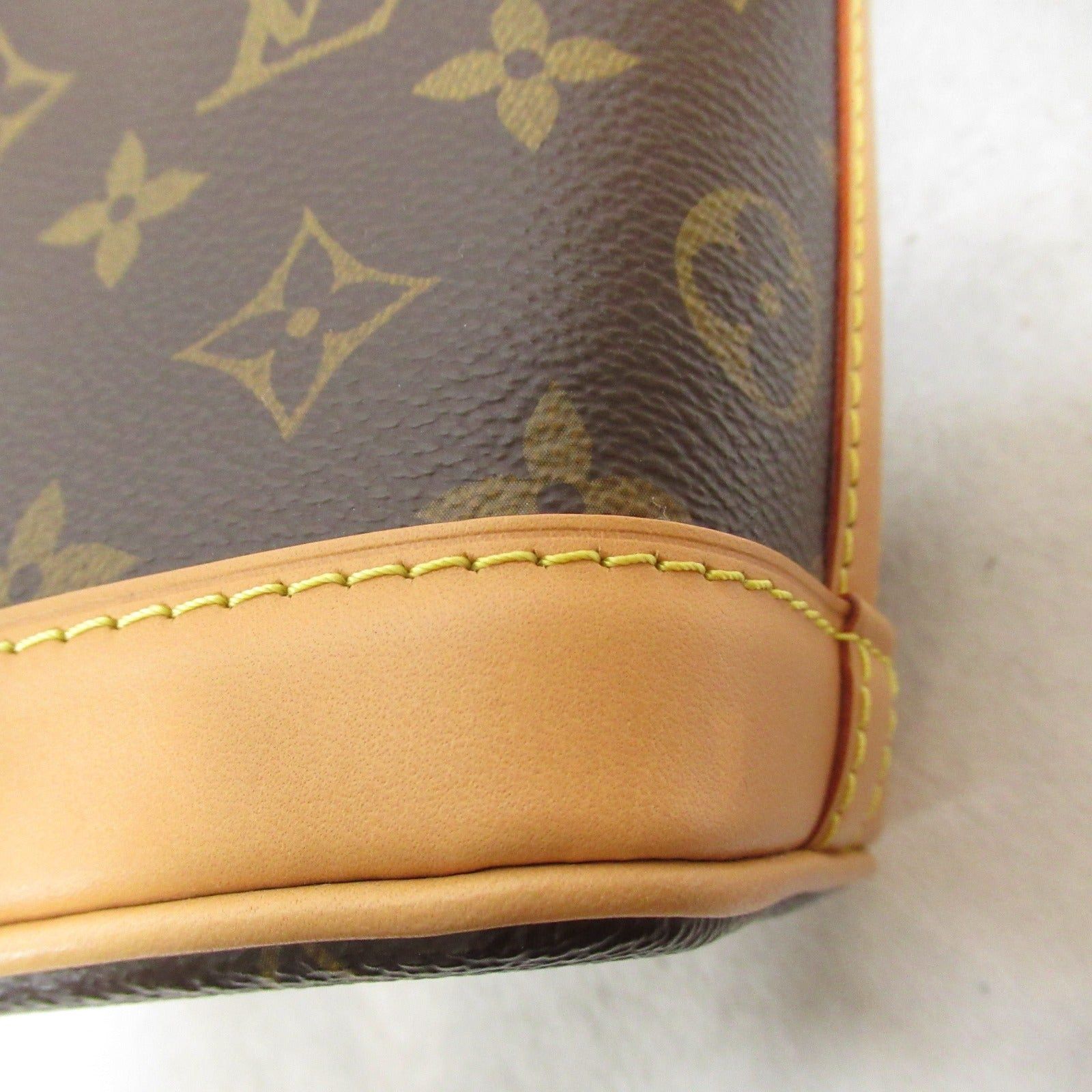 Louis Vuitton Louis Vuitton Nano Noe Shoulder Bag Coated Canvas Monogram Brown Size ONE SIZE - 9 Thumbnail