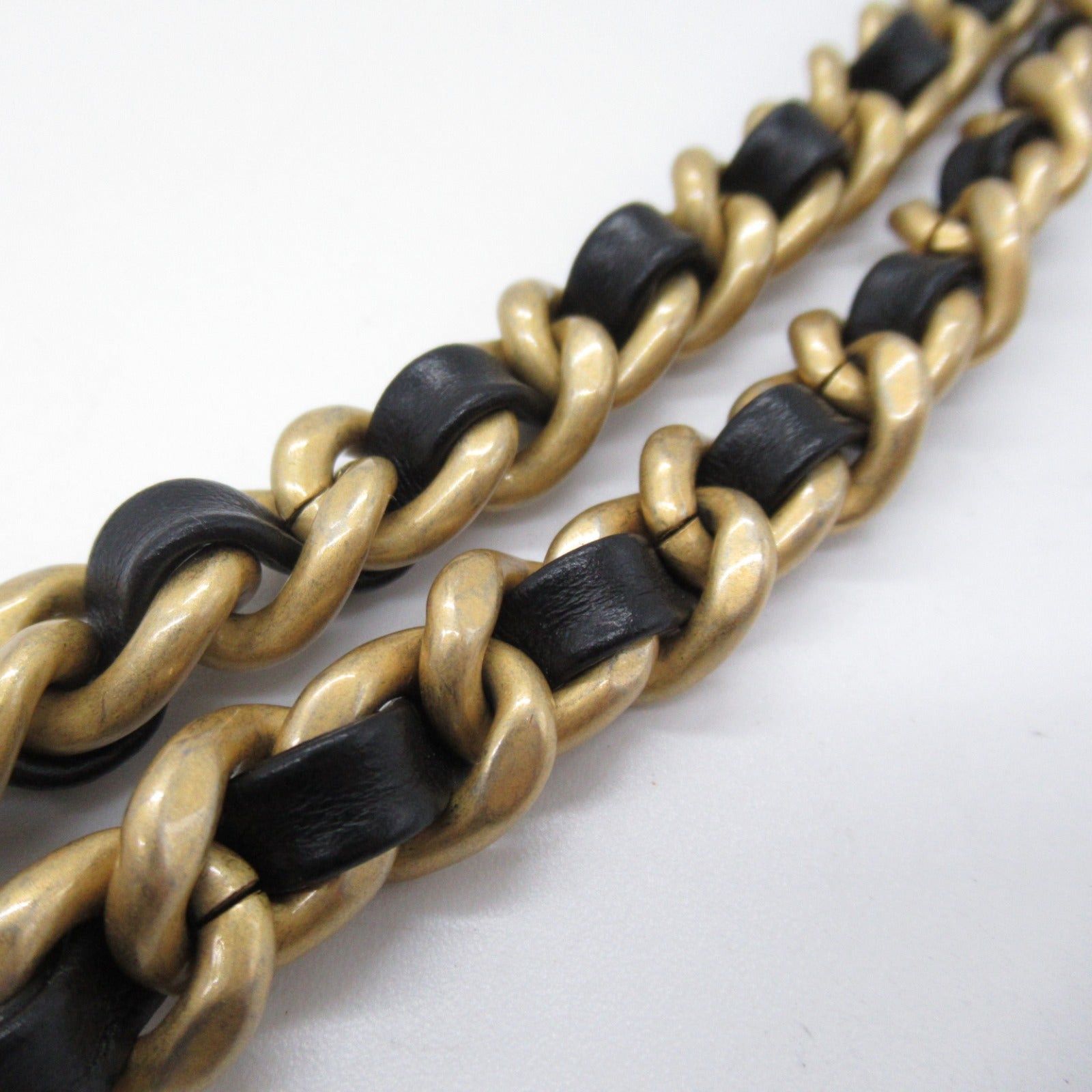Chanel Chanel Chain Shoulder Bag Denim Black Gold Hardware Size ONE SIZE - 12 Thumbnail