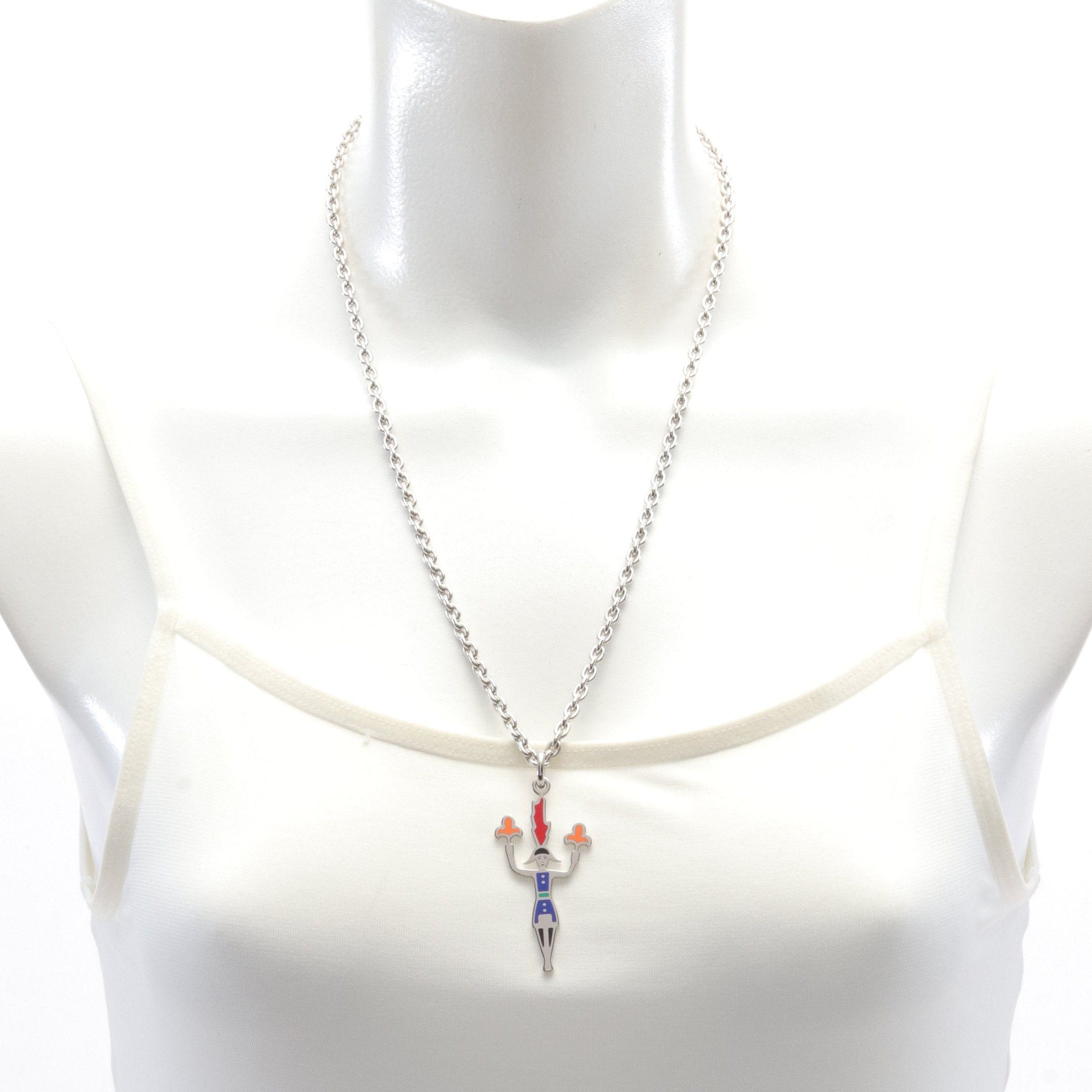Hermes Hermes Artificier Fireworks Maker Necklace Silver Multicolor Size ONE SIZE - 5 Thumbnail