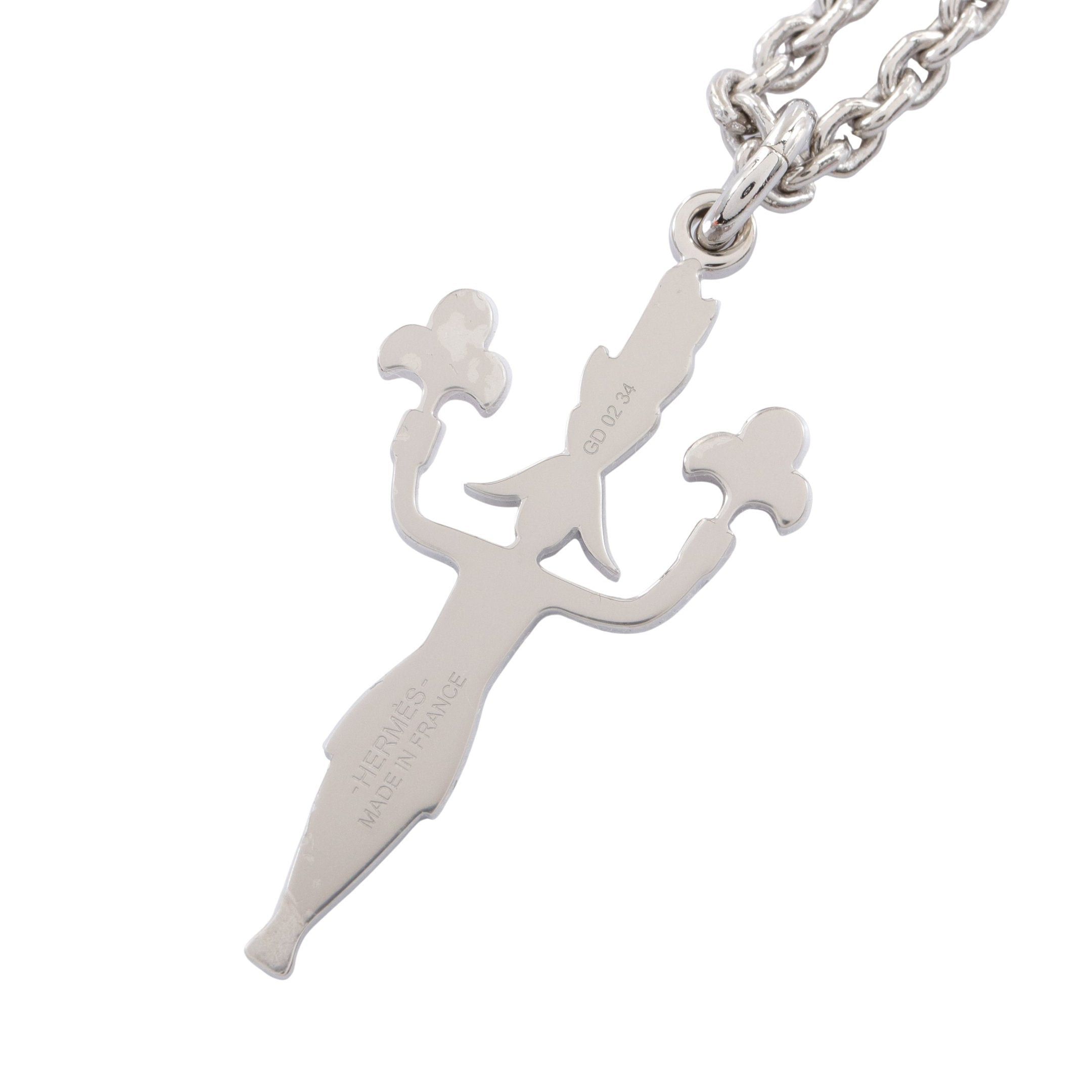 Hermes Hermes Artificier Fireworks Maker Necklace Silver Multicolor Size ONE SIZE - 2 Thumbnail