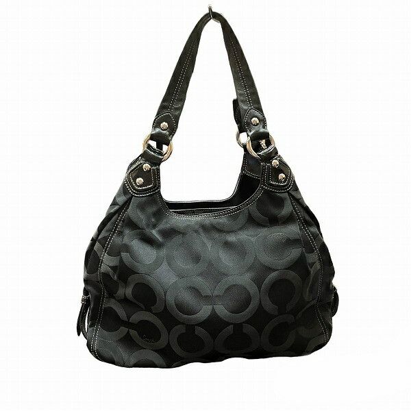 Coach Madison Black Leather Maggie shoulder cheapest Bag Hobo Purse #14336 RARE Style