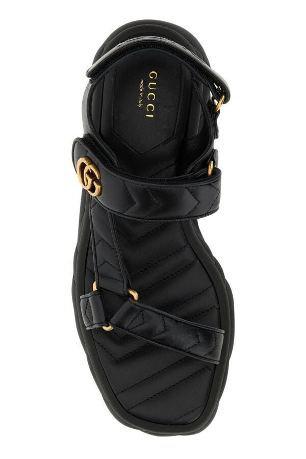 Gucci Double G leather sandals Size US 11 / IT 41 - 4 Thumbnail