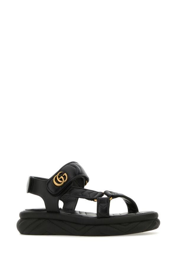 Gucci Double G leather sandals Size US 11 / IT 41 - 2 Thumbnail