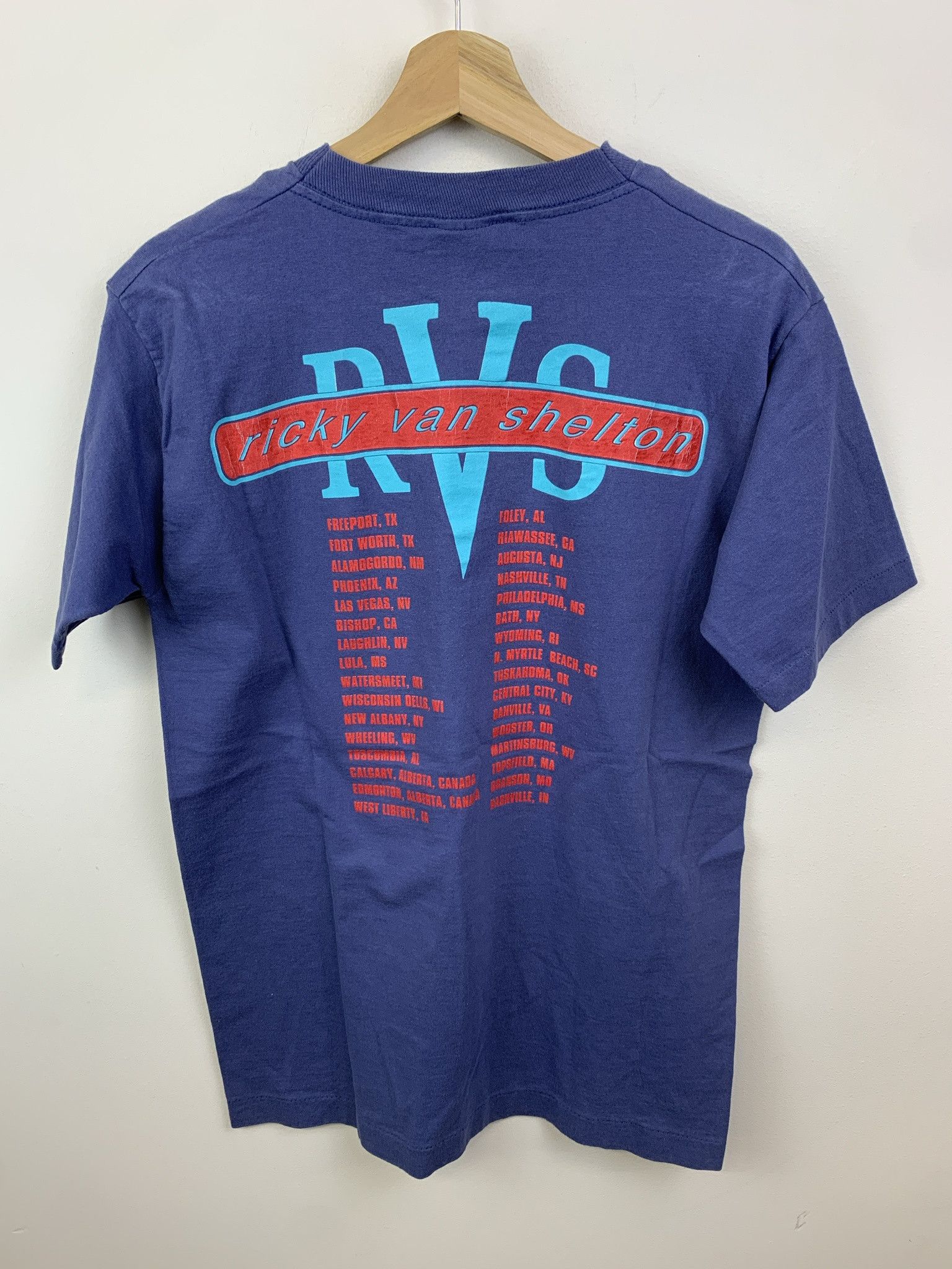 Other Vintage 1990s Ricky Van Shelton Single Stitch Band Tee Size M Size US M / EU 48-50 / 2 - 3 Thumbnail