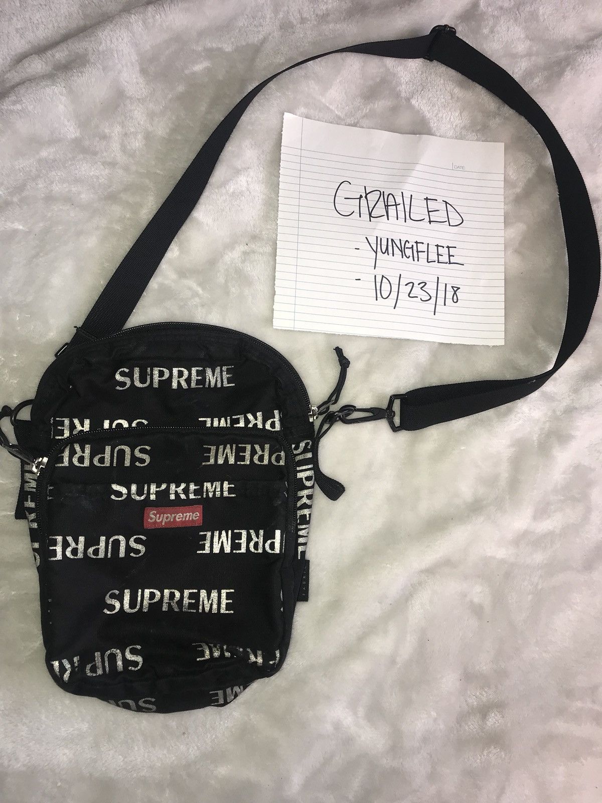 Supreme reflective shoulder bag hotsell