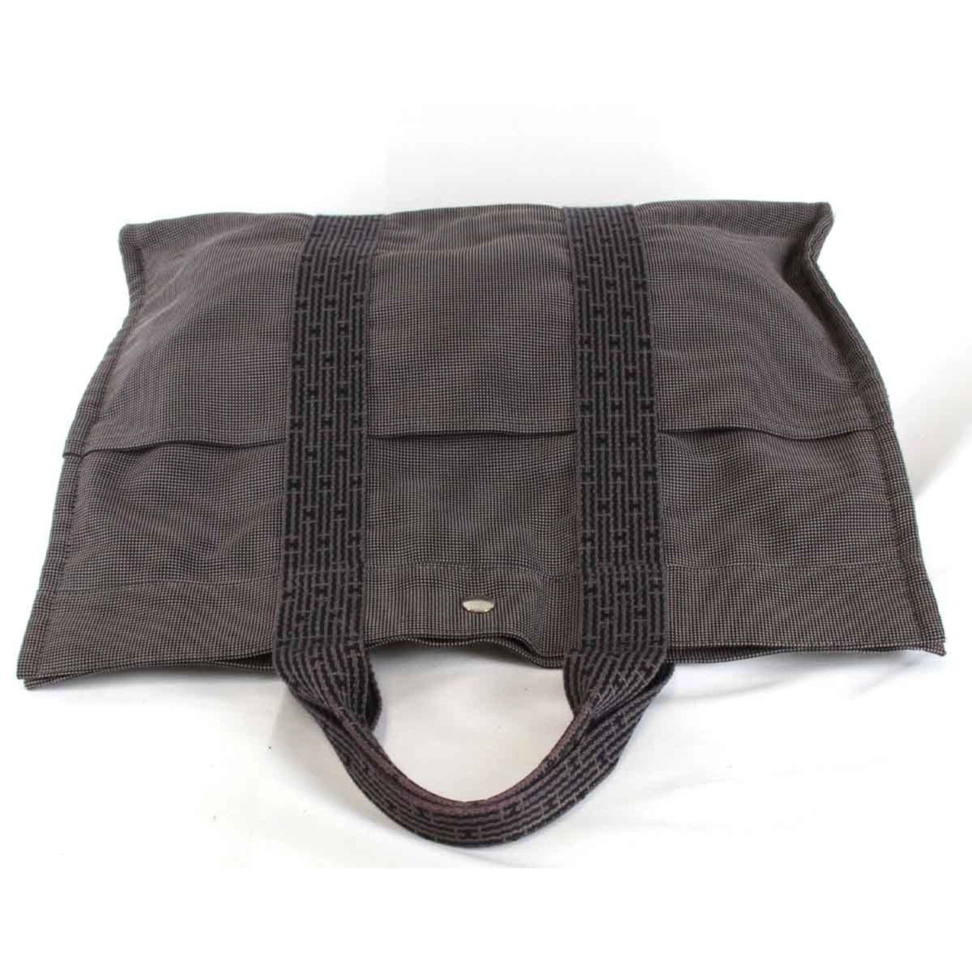 Hermes Hermes Air Line Tote MM Handbag Canvas Grey Women's Size ONE SIZE - 7 Thumbnail