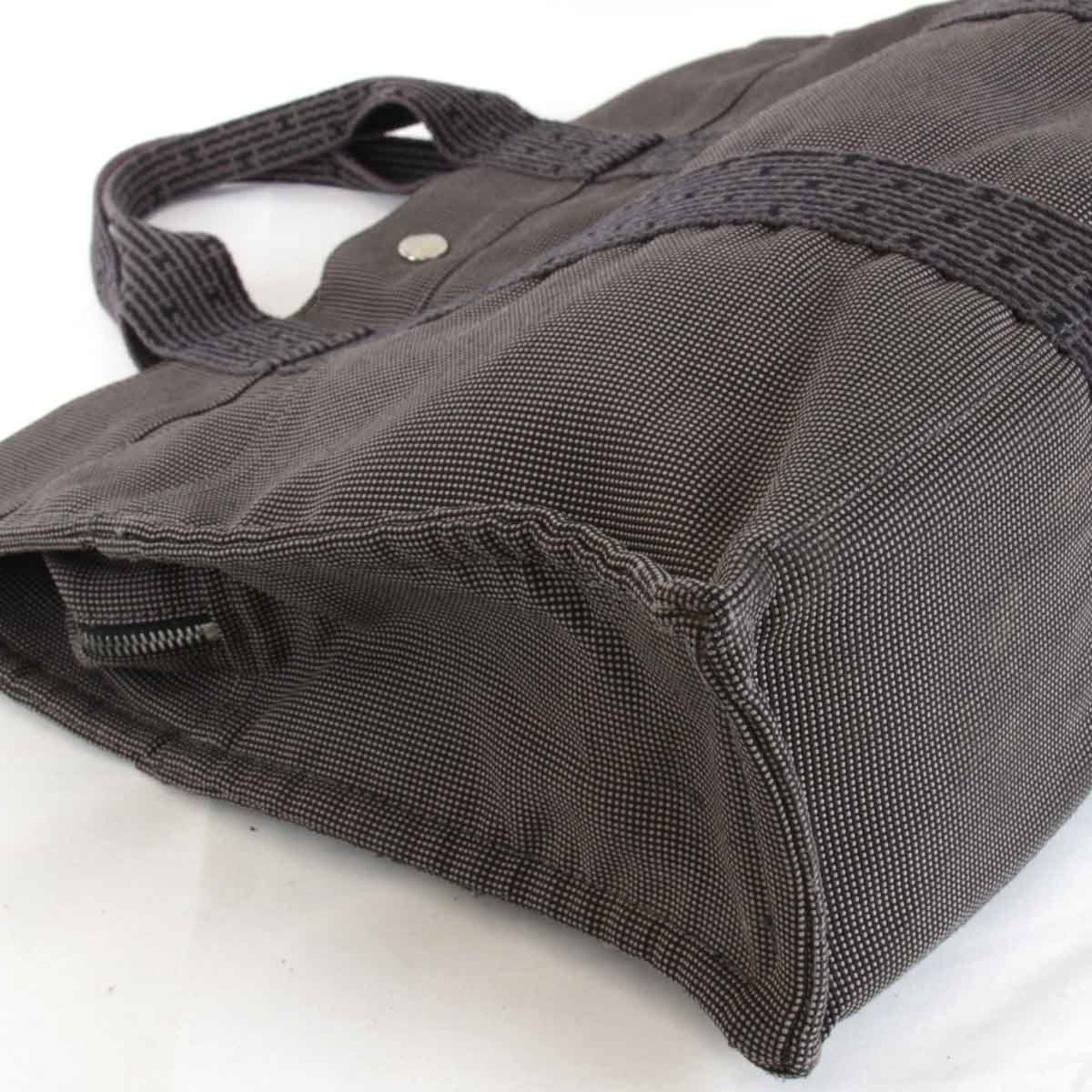 Hermes Hermes Air Line Tote MM Handbag Canvas Grey Women's Size ONE SIZE - 5 Thumbnail