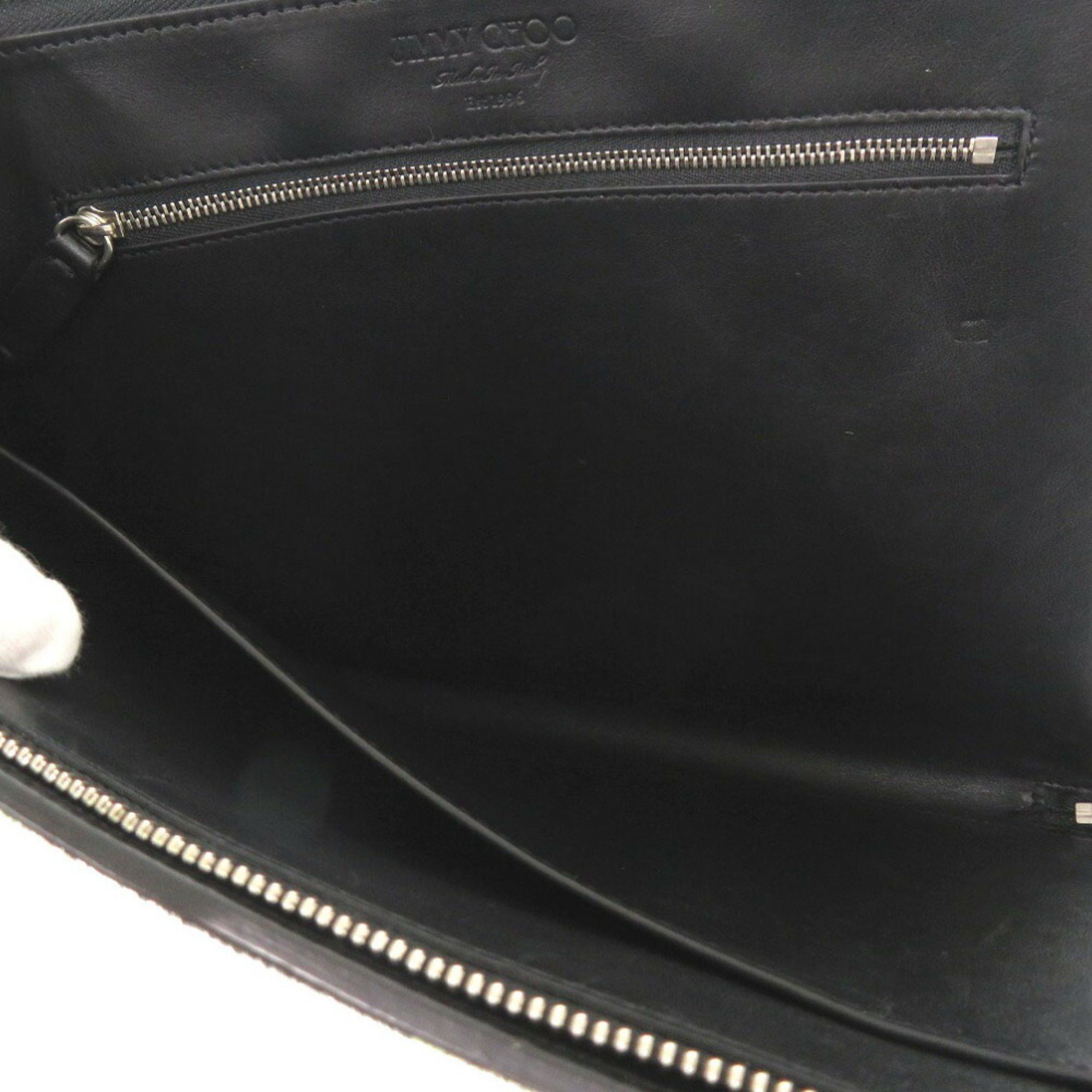 Jimmy Choo Jimmy Choo Clutch Bag Camouflage Pattern Pony Leather Green Black 0609JIMMY CHOO Size ONE SIZE - 6 Thumbnail