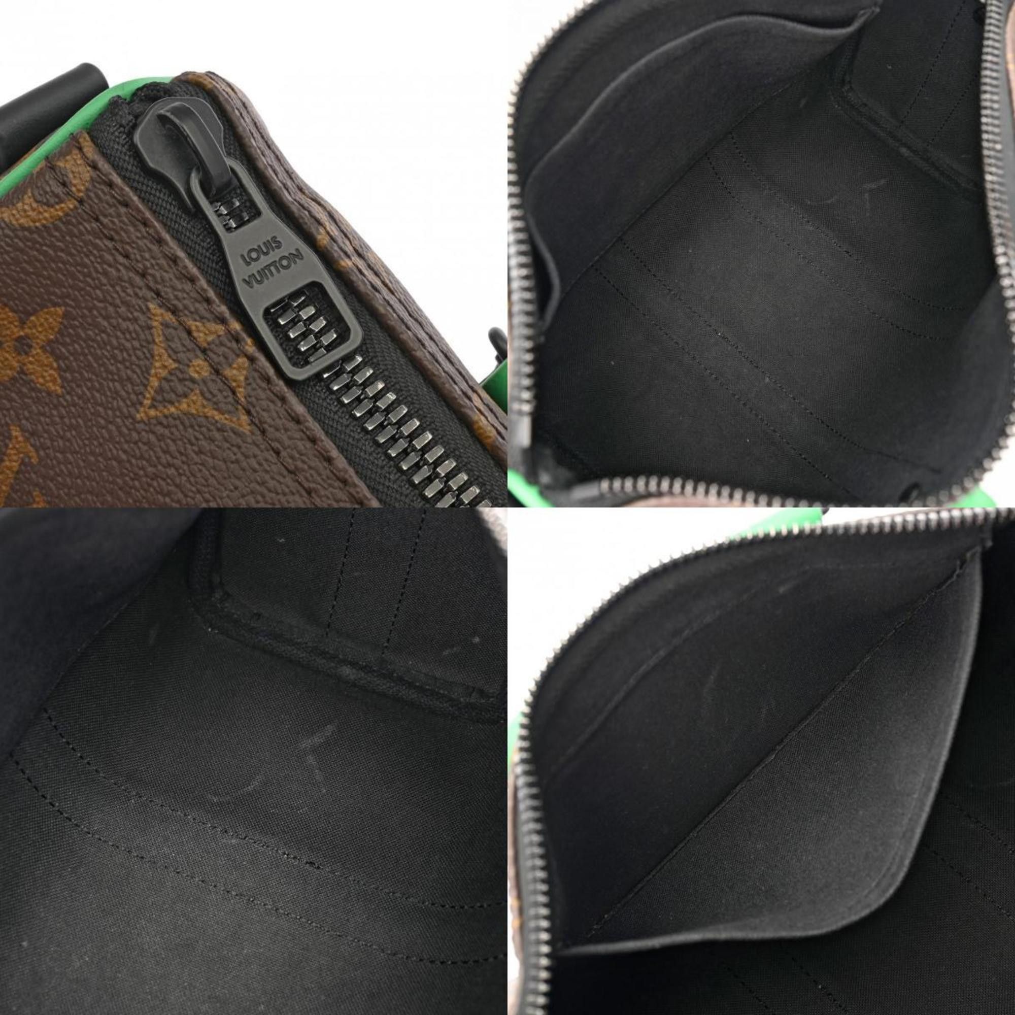 Louis Vuitton Louis Vuitton Macassar Keepall Bandouliere 25 Green M46249 Men's Monogram Canvas Handbag Size ONE SIZE - 12 Thumbnail