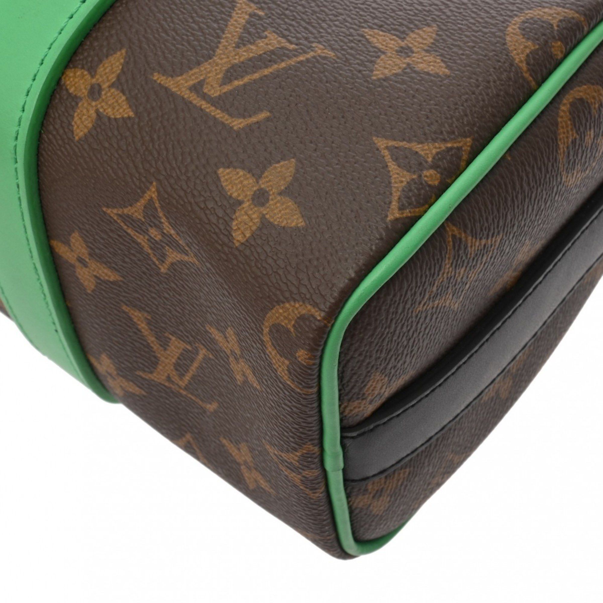 Louis Vuitton Louis Vuitton Macassar Keepall Bandouliere 25 Green M46249 Men's Monogram Canvas Handbag Size ONE SIZE - 8 Thumbnail