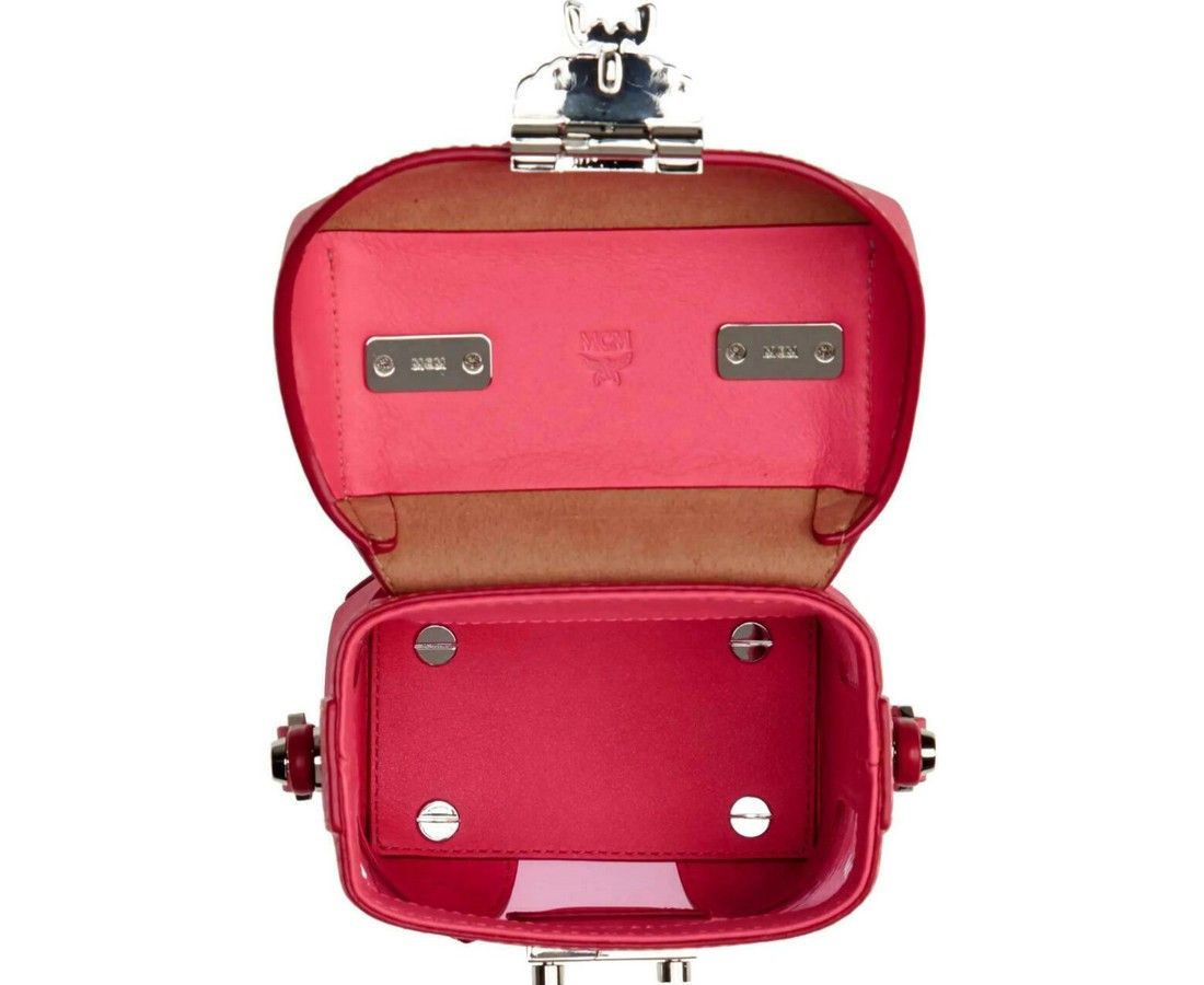 MCM Women's Teaberry Pink Berlin Mini Transparent Crossbody Bag Size ONE SIZE - 4 Thumbnail