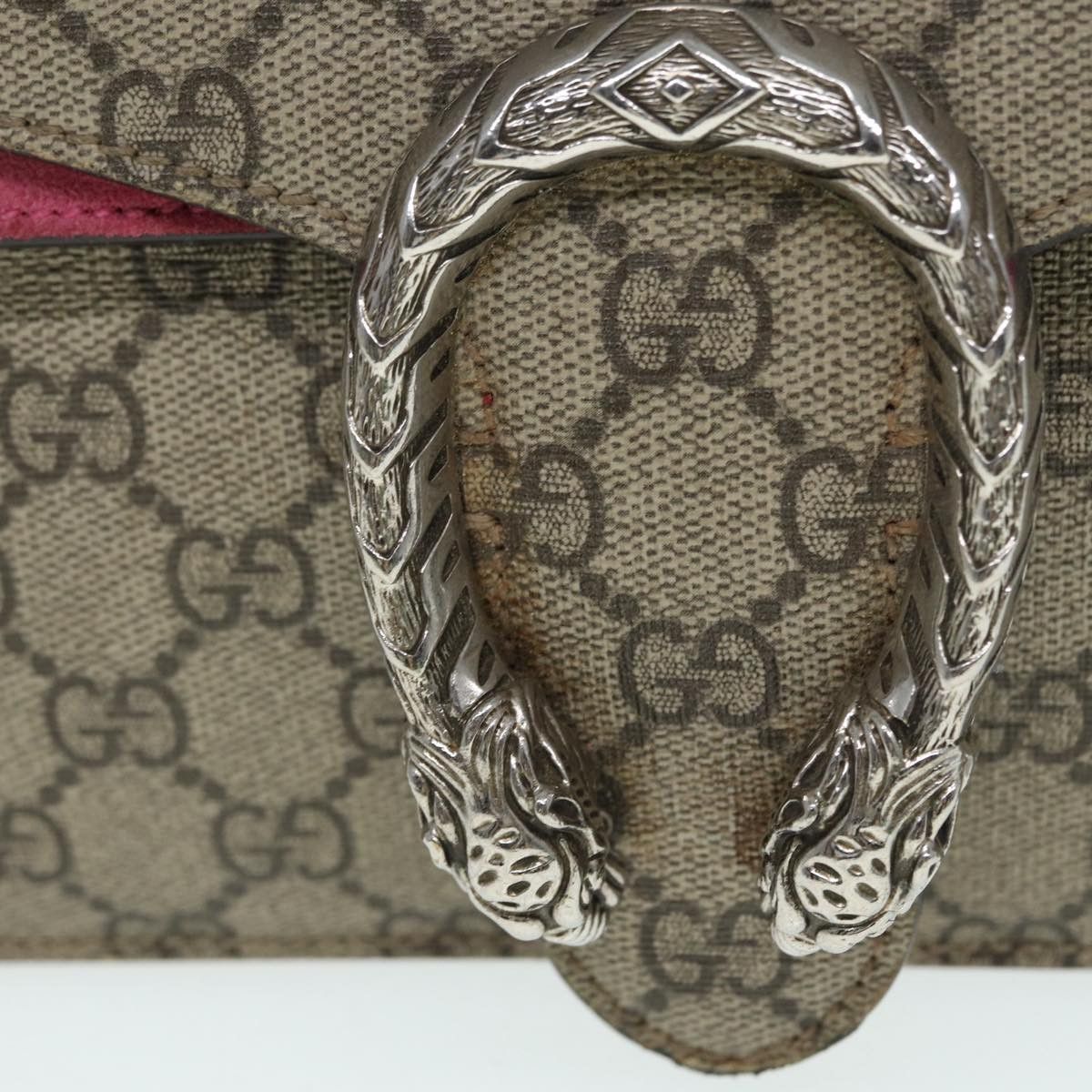 Gucci Dionysus Beige Canvas Shoulder Bag (Pre-Owned) Size ONE SIZE - 11 Thumbnail