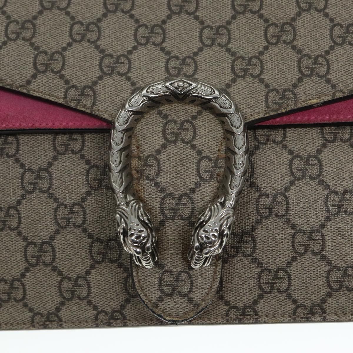 Gucci Dionysus Beige Canvas Shoulder Bag (Pre-Owned) Size ONE SIZE - 20 Thumbnail