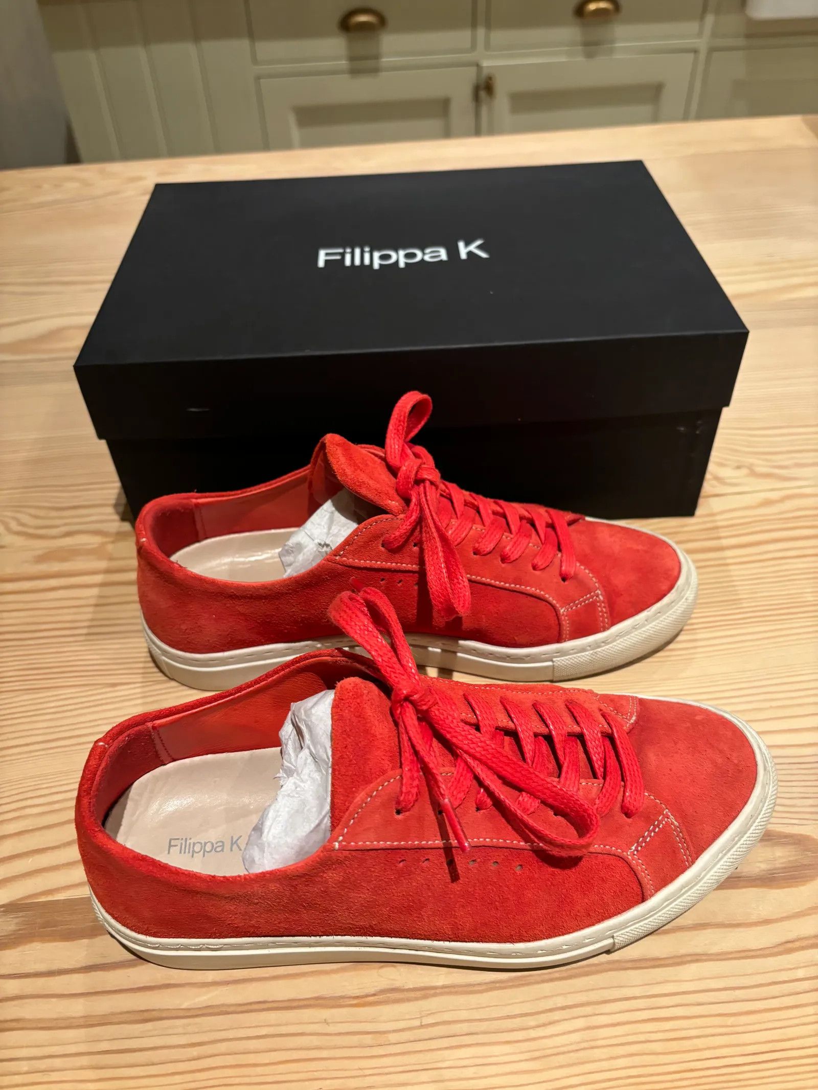 Filippa K Filippa K Kate Seasonal Sneaker, Poppy Suede Sneakers Size US 6 / IT 36 - 3 Thumbnail