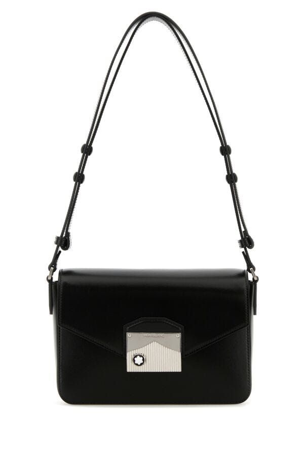 Montblanc Black Leather Meisterstuck Shoulder Bag Size ONE SIZE - 3 Thumbnail