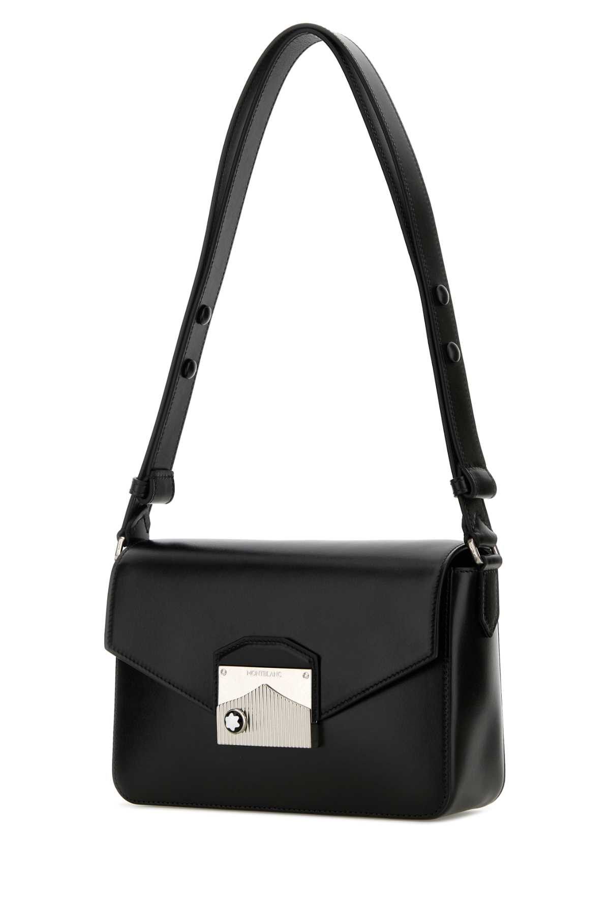 Montblanc Black Leather Meisterstuck Shoulder Bag Size ONE SIZE - 2 Thumbnail