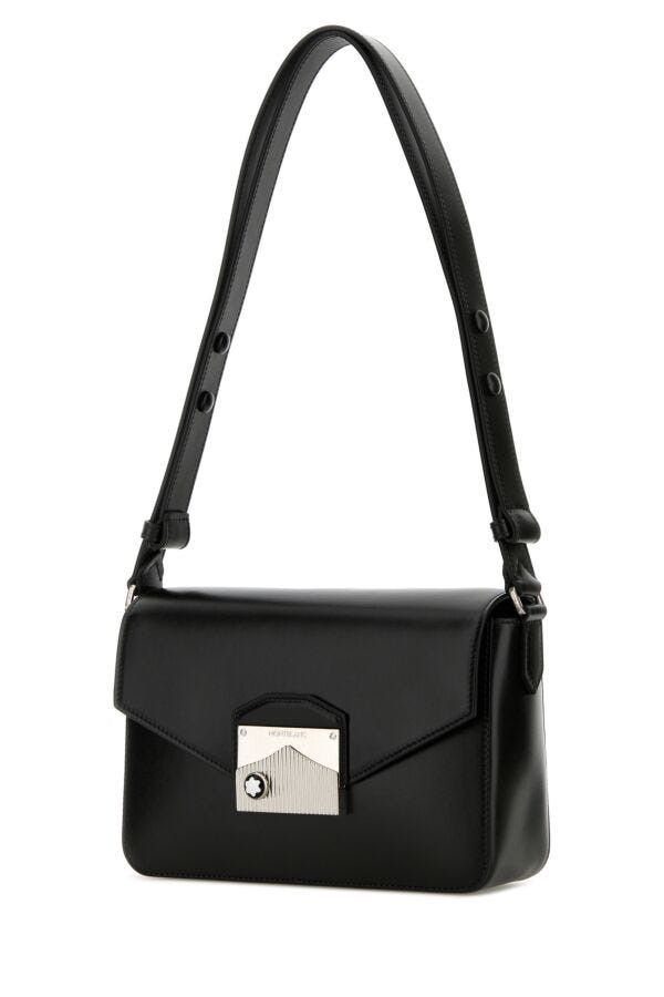 Montblanc Black Leather Meisterstuck Shoulder Bag Size ONE SIZE - 4 Thumbnail