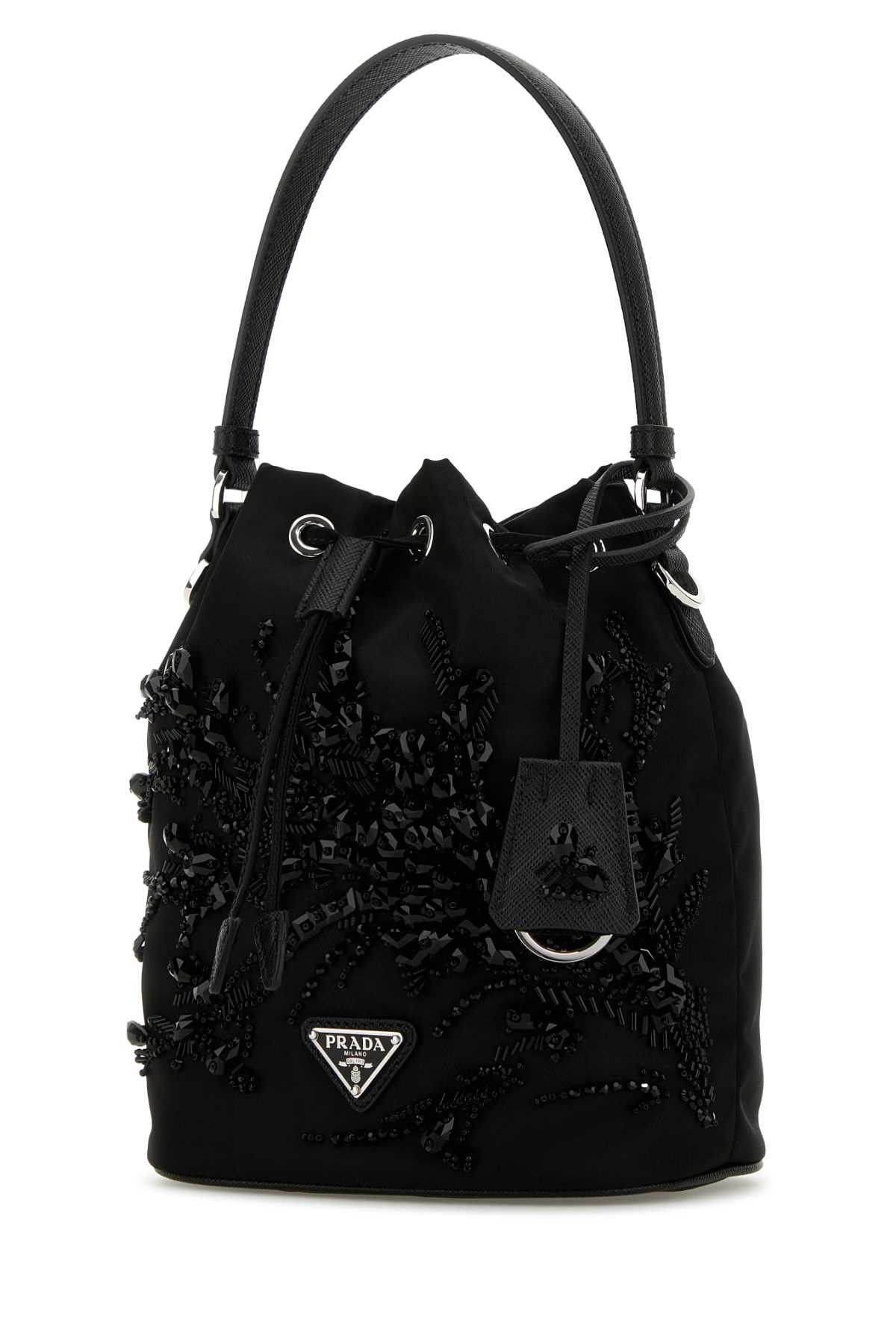 Prada Black Nylon Bucket Bag Size ONE SIZE - 2 Thumbnail
