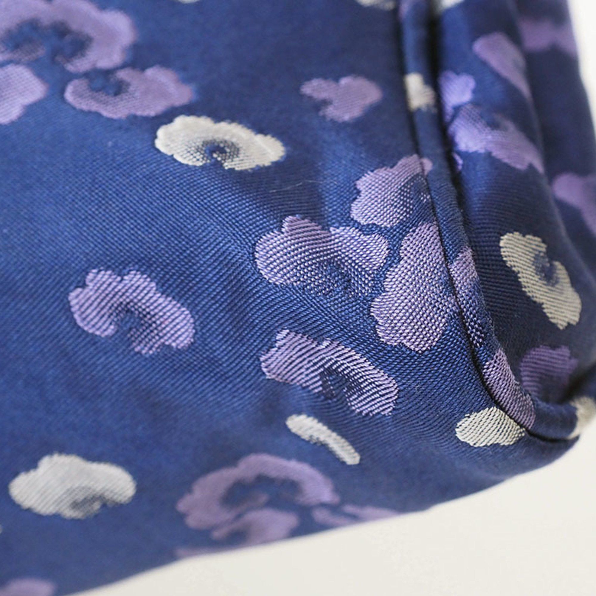 Prada Prada Nylon Chain Shoulder Bag Navy BP0584 Women's Flower Print Crossbody Satin PRADA Size ONE SIZE - 4 Thumbnail