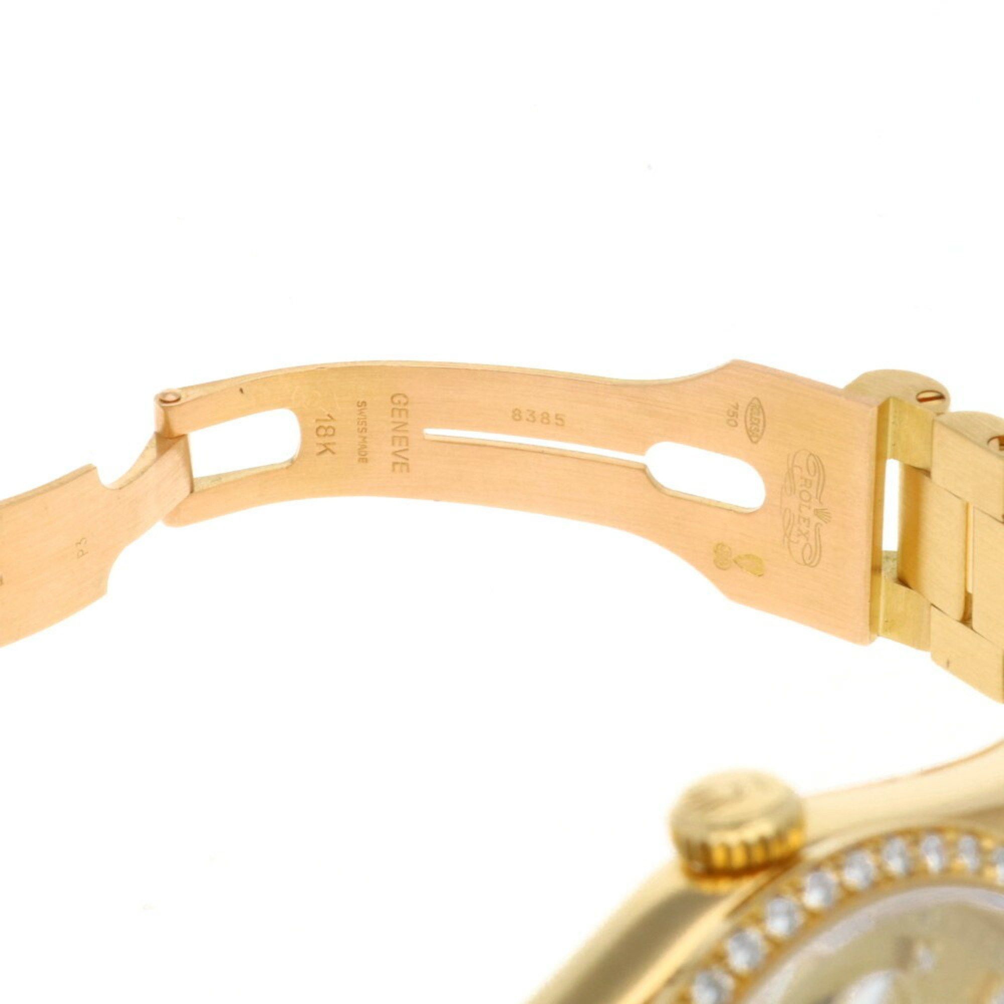 Rolex Rolex Day-Date Oyster Perpetual Watch 18K 18348 Automatic Men's ROLEX L Series 1989-1990 Diamond Bezel 8P Round Diamonds 2P Baguette Overhauled Size ONE SIZE - 9 Thumbnail