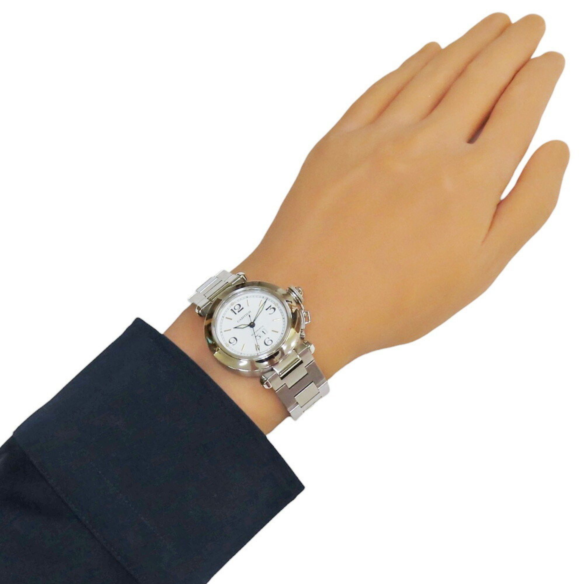 Cartier Pasha C Big Date Watch Stainless Steel 2475 Automatic