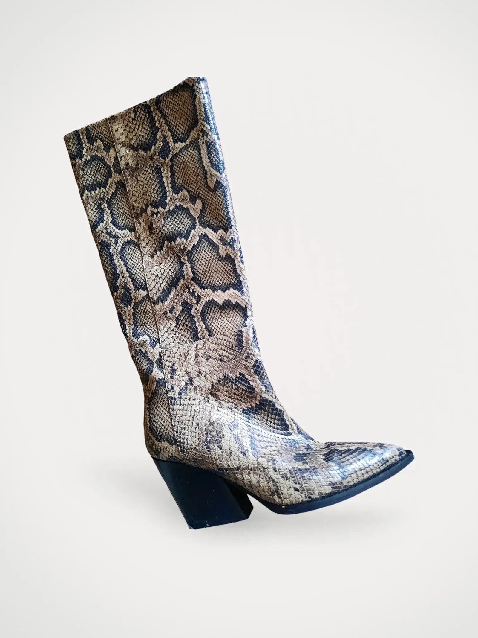 ATP Atelier ATP Atelier Nocciola snake print Boots Size US 7 / IT 37 - 2 Thumbnail