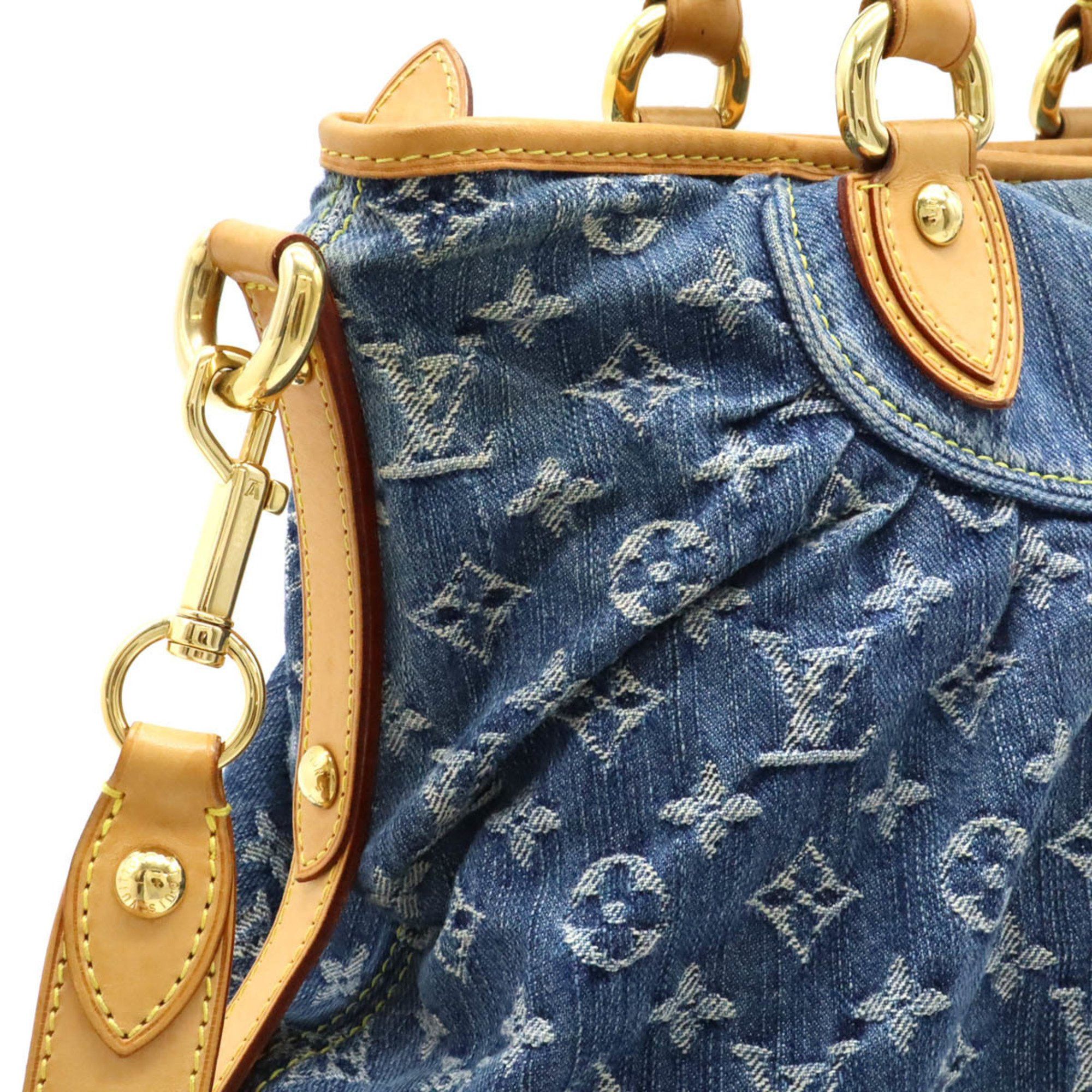 Louis Vuitton Louis Vuitton Monogram Denim Neo Cavi GM Tote Bag Handbag Shoulder Blue M95350 Size ONE SIZE - 7 Thumbnail