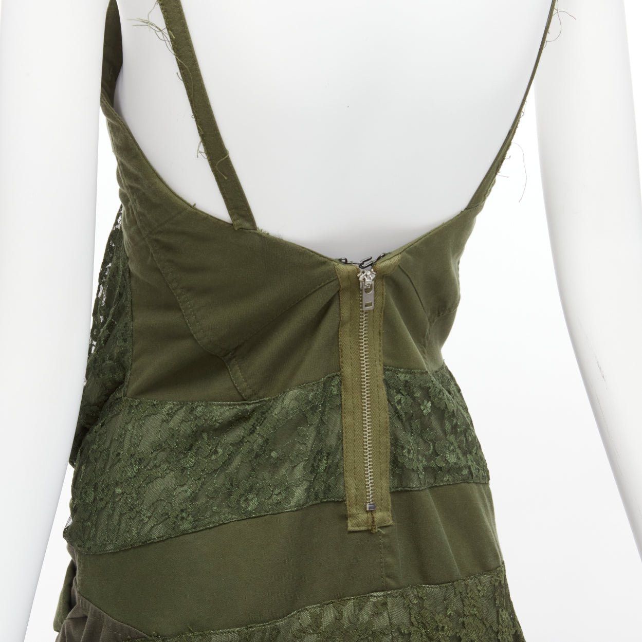 Junya Watanabe JUNYA WATANABE 2006 Runway green lace deconstructed dress XS Size XS / US 0-2 / IT 36-38 - 10 Thumbnail