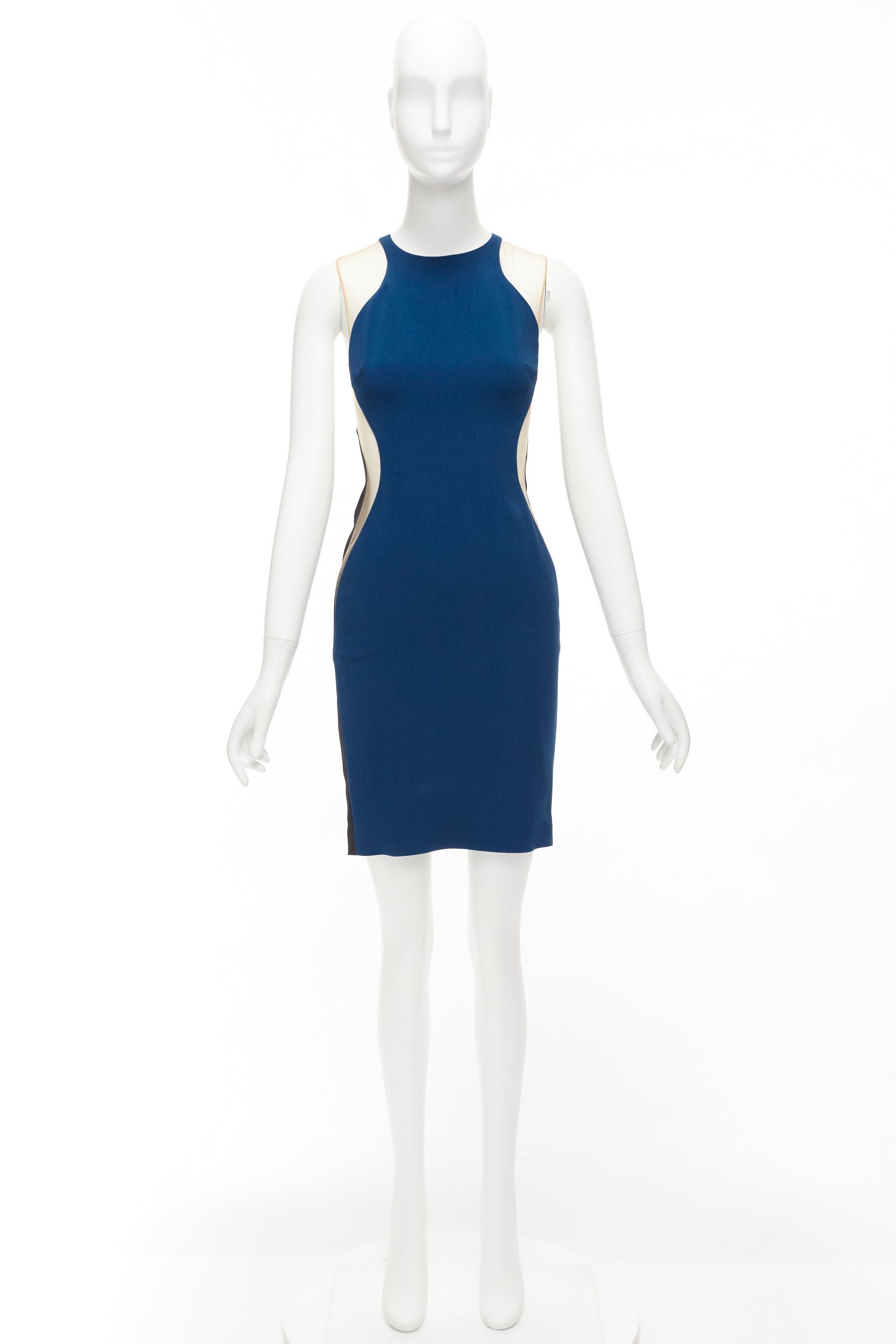 Stella McCartney STELLA MCCARTNEY 2016 blue sheer panel