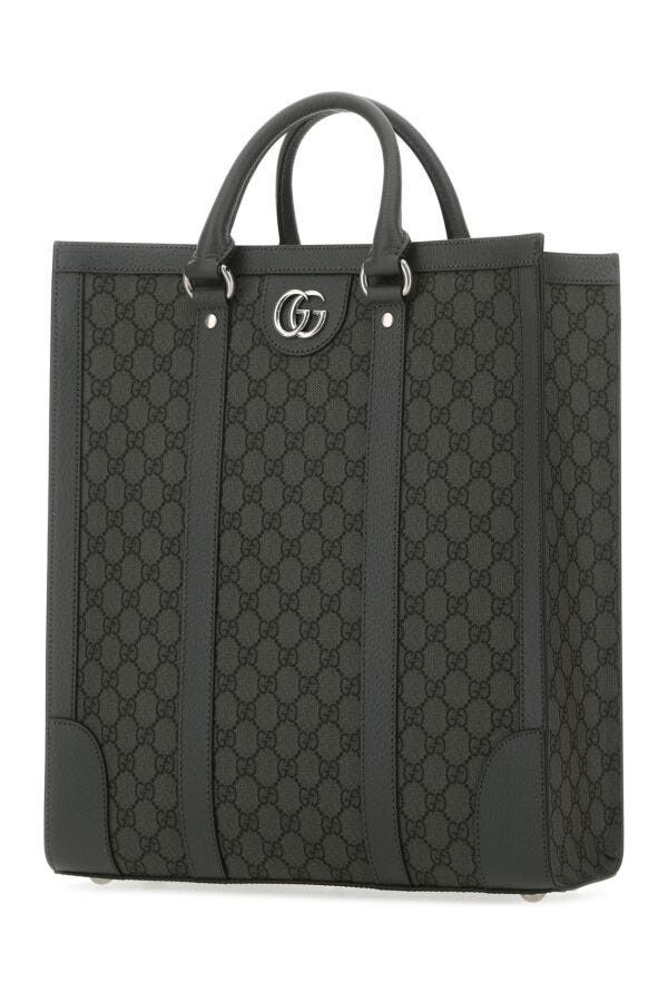 Gucci Gg Supreme Fabric And Leather Ophidia Shopping Bag Size ONE SIZE - 4 Thumbnail