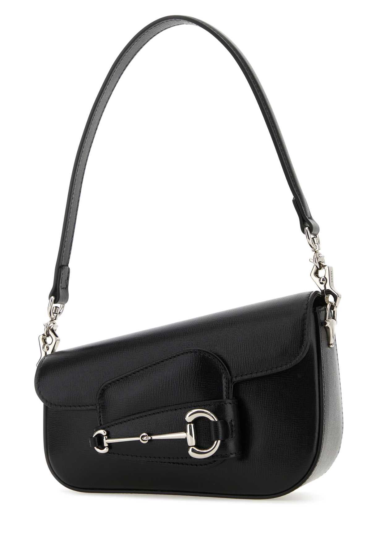 Gucci Black Leather Mini Gucci Horsebit 1955 Handbag Size ONE SIZE - 2 Thumbnail