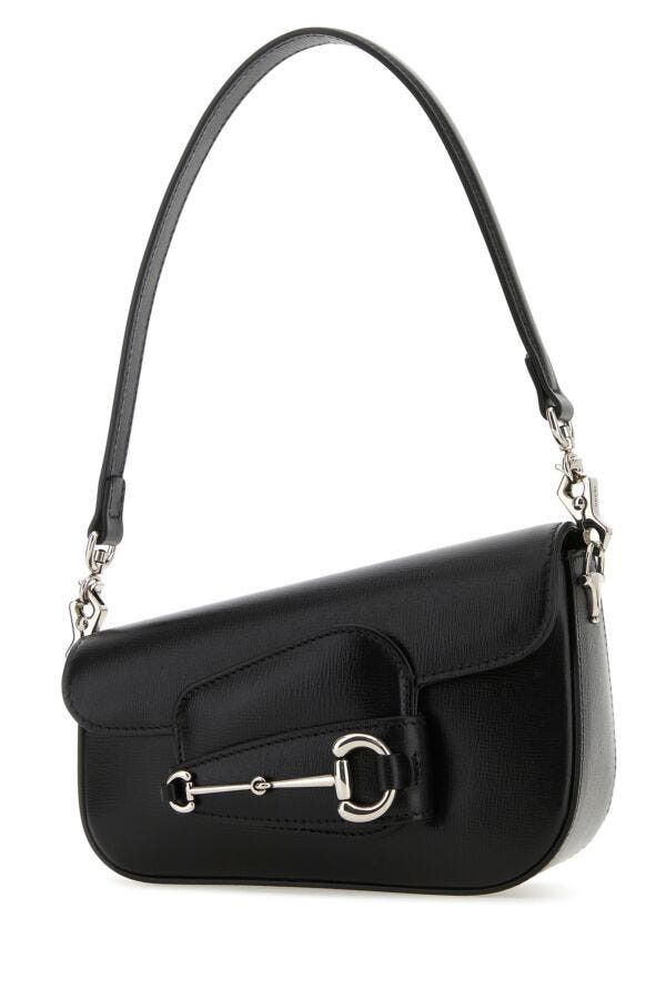 Gucci Black Leather Mini Gucci Horsebit 1955 Handbag Size ONE SIZE - 4 Thumbnail
