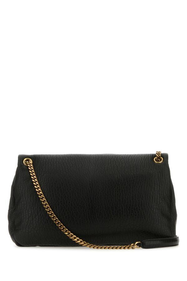 Saint Laurent Paris Black Leather Big Calypso Shoulder Bag Size ONE SIZE - 5 Thumbnail