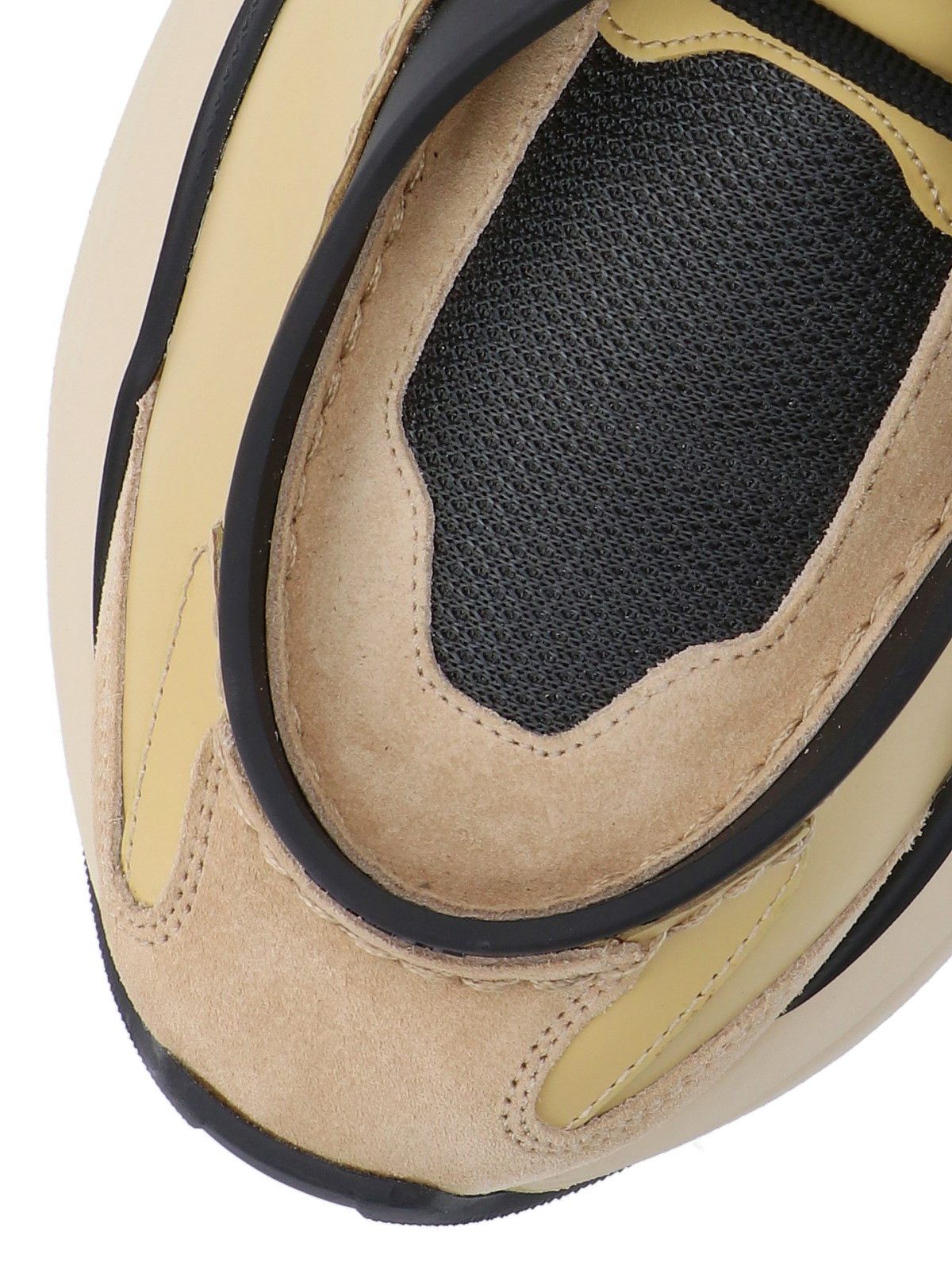 Prada $1.8K VALUE System Brushed Leather Sneakers in beige multi Size US 6 / EU 39 - 4 Thumbnail