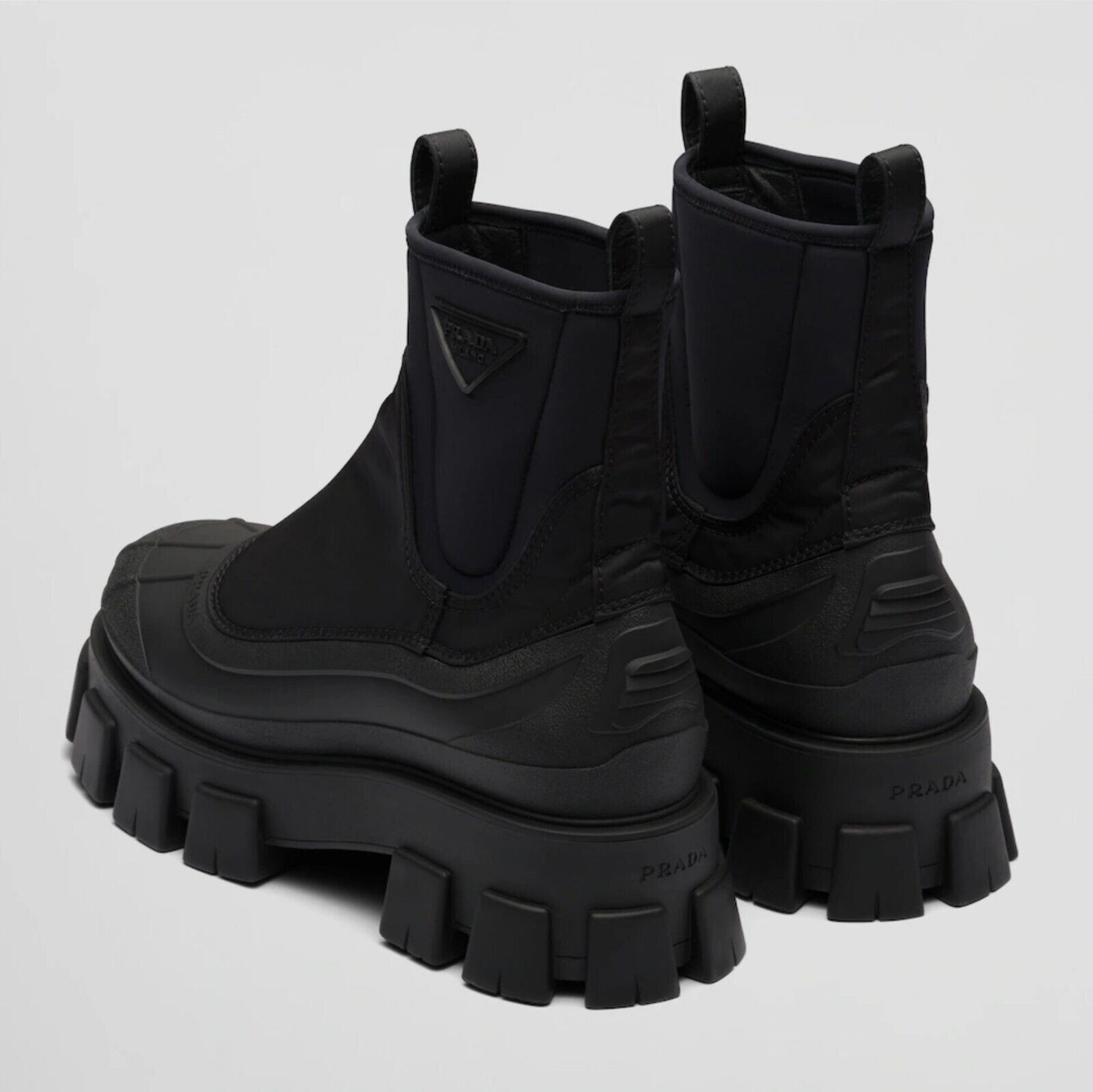 Prada $2.3K VALUE Monolith Re-Nylon Gabardine Boots Size US 7 / EU 40 - 2 Thumbnail
