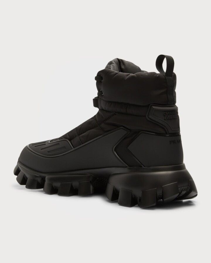Prada Men's Cloudburst Thunder Lug-Sole Combat Boots Size US 6 / EU 39 - 4 Thumbnail