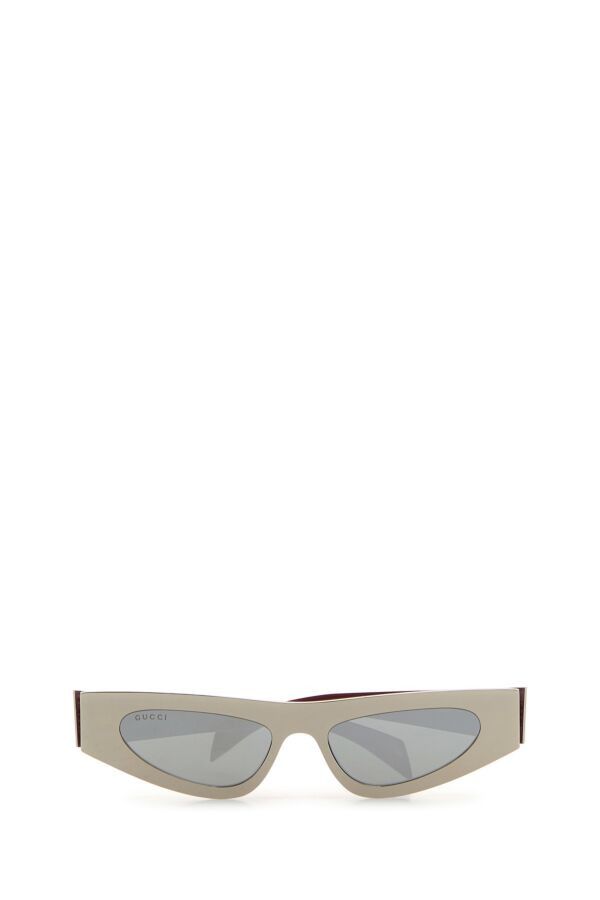 Gucci Silver Metal Sunglasses Size ONE SIZE - 4 Thumbnail