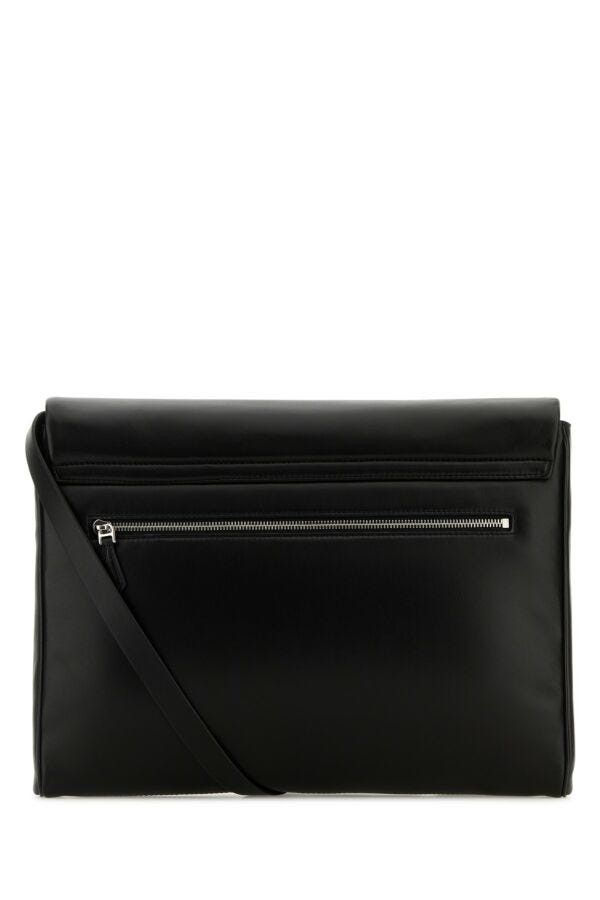 Dolce & Gabbana Black Nappa Leather Mediterraneo Clutch Size ONE SIZE - 5 Thumbnail