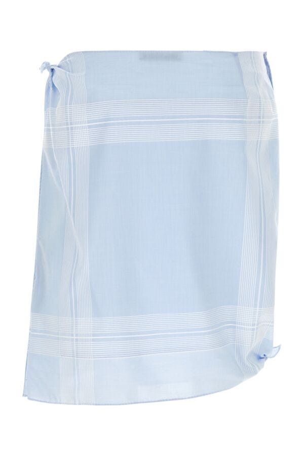 Prada Light Blue Cotton Skirt Size 27" / US 4 / IT 40 - 4 Thumbnail