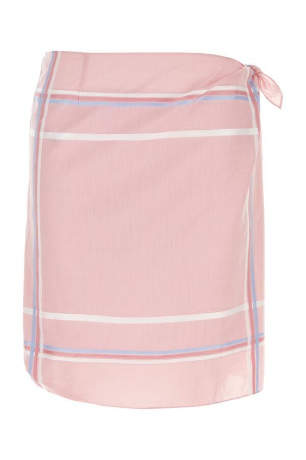 Prada Pink Cotton Skirt Size 27" / US 4 / IT 40 - 3 Thumbnail
