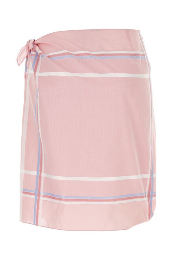 Prada Pink Cotton Skirt Size 27" / US 4 / IT 40 - 4 Thumbnail